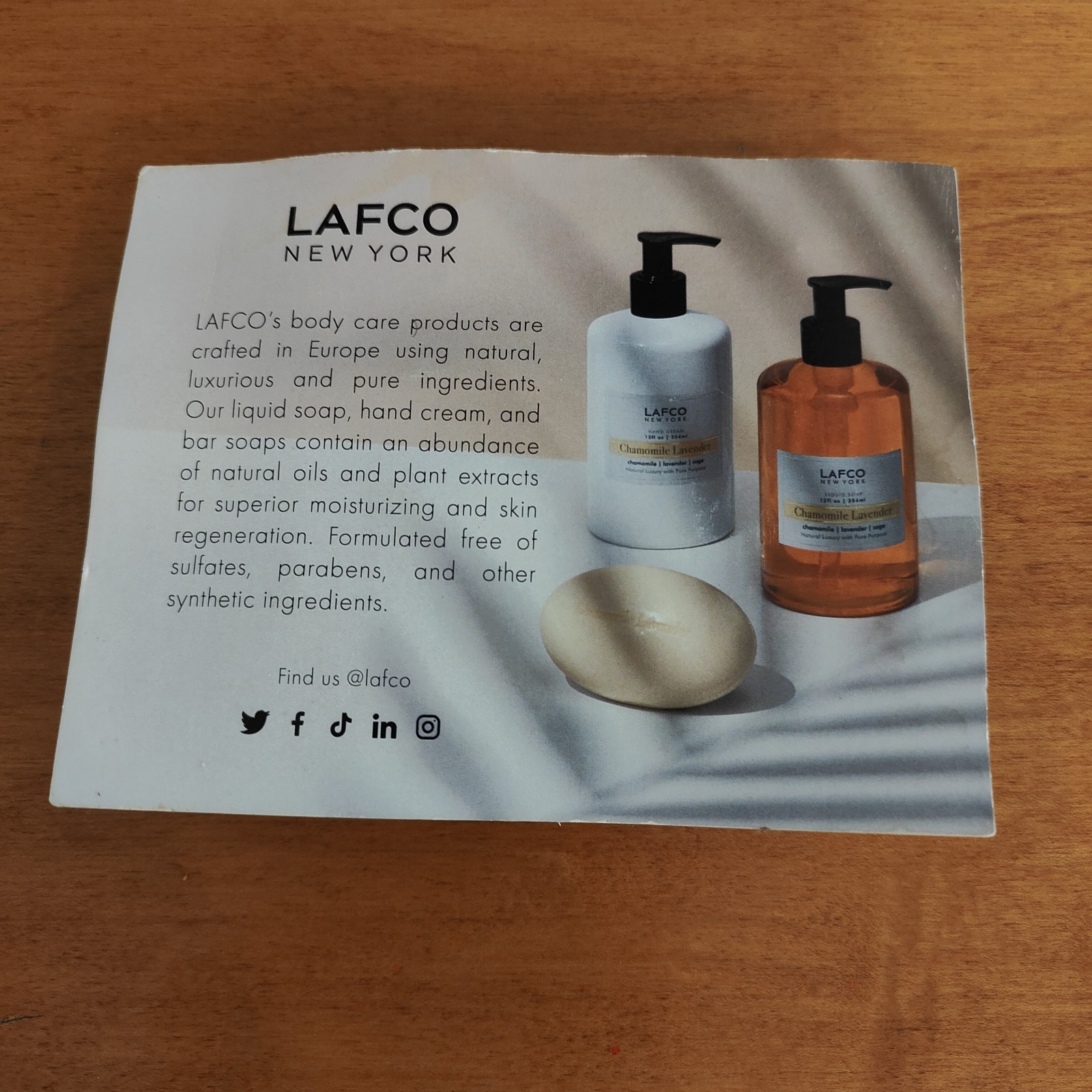 Lafco New York Bar Soap Retreat Natural Luxury 45g 1.58 oz Travel Size
