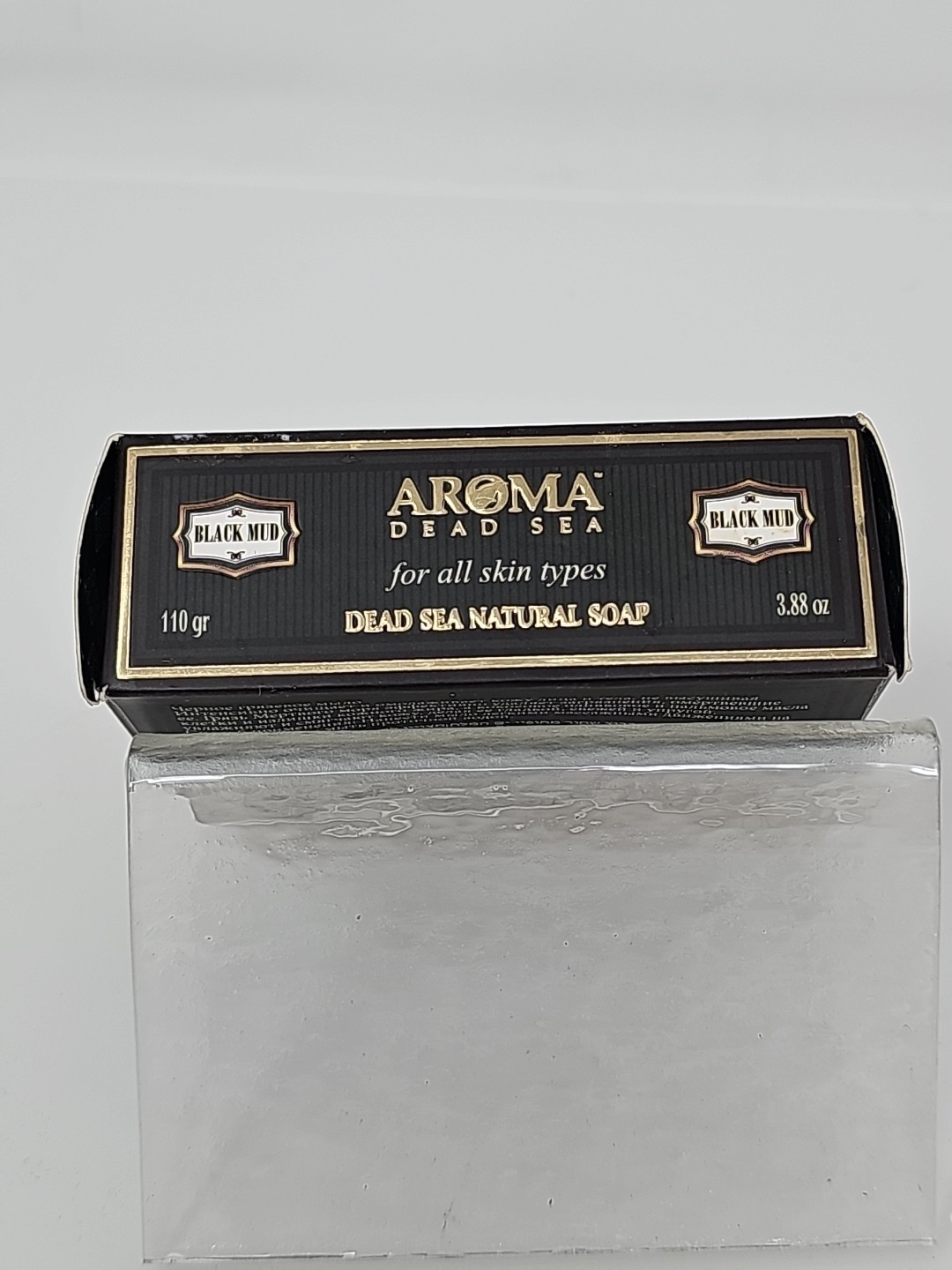 Anti-Acne Natural Black Mud Soap from Aroma Dead Sea Mineral 3.8oz/110 gr