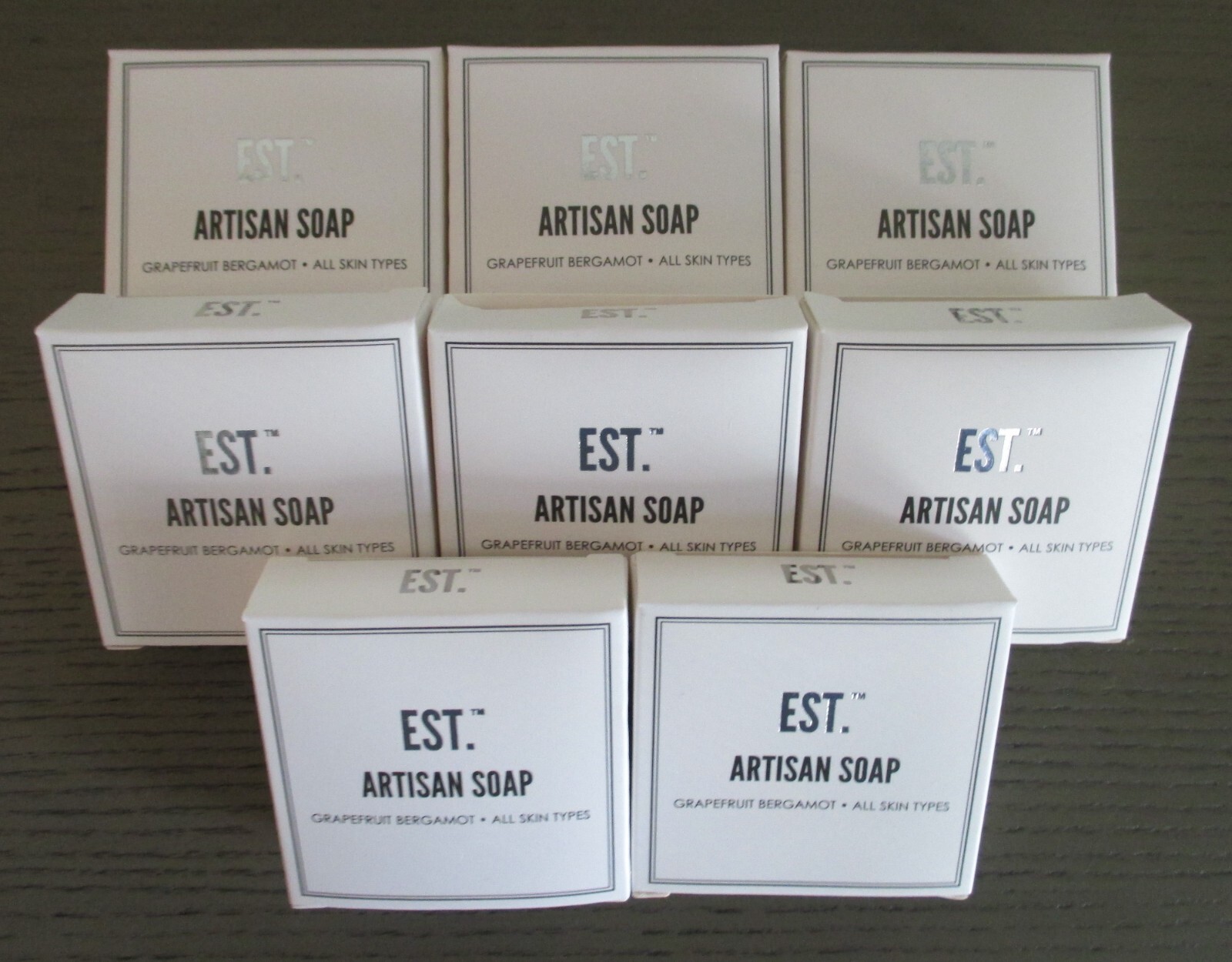 **4-12 Bars** World Amenities Est. Artisan Soap Grapefruit Bergamot 1.1 oz bars