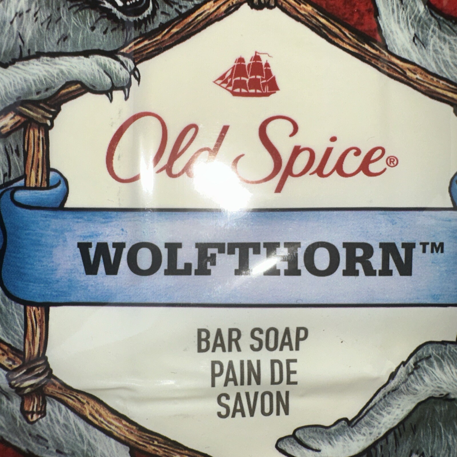 Old Spice Wolfthorn Bar Soap Package Of 6 Bars New Discontinued Scent 23.9 Oz
