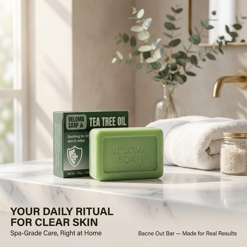 Official Veloma Antifungal Soap,Veloma Soap,with Tea Tree Oil & Coconut Oil &…