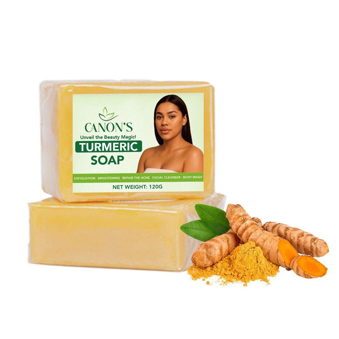 Natural Turmeric Soap Bar with Collagen, Coconut & Almond Oils – Vitamin C, E