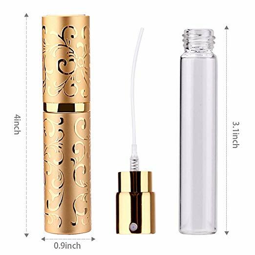10ml Perfume Refillable Atomizer Mini Travel Spray Bottle Purse Funnel