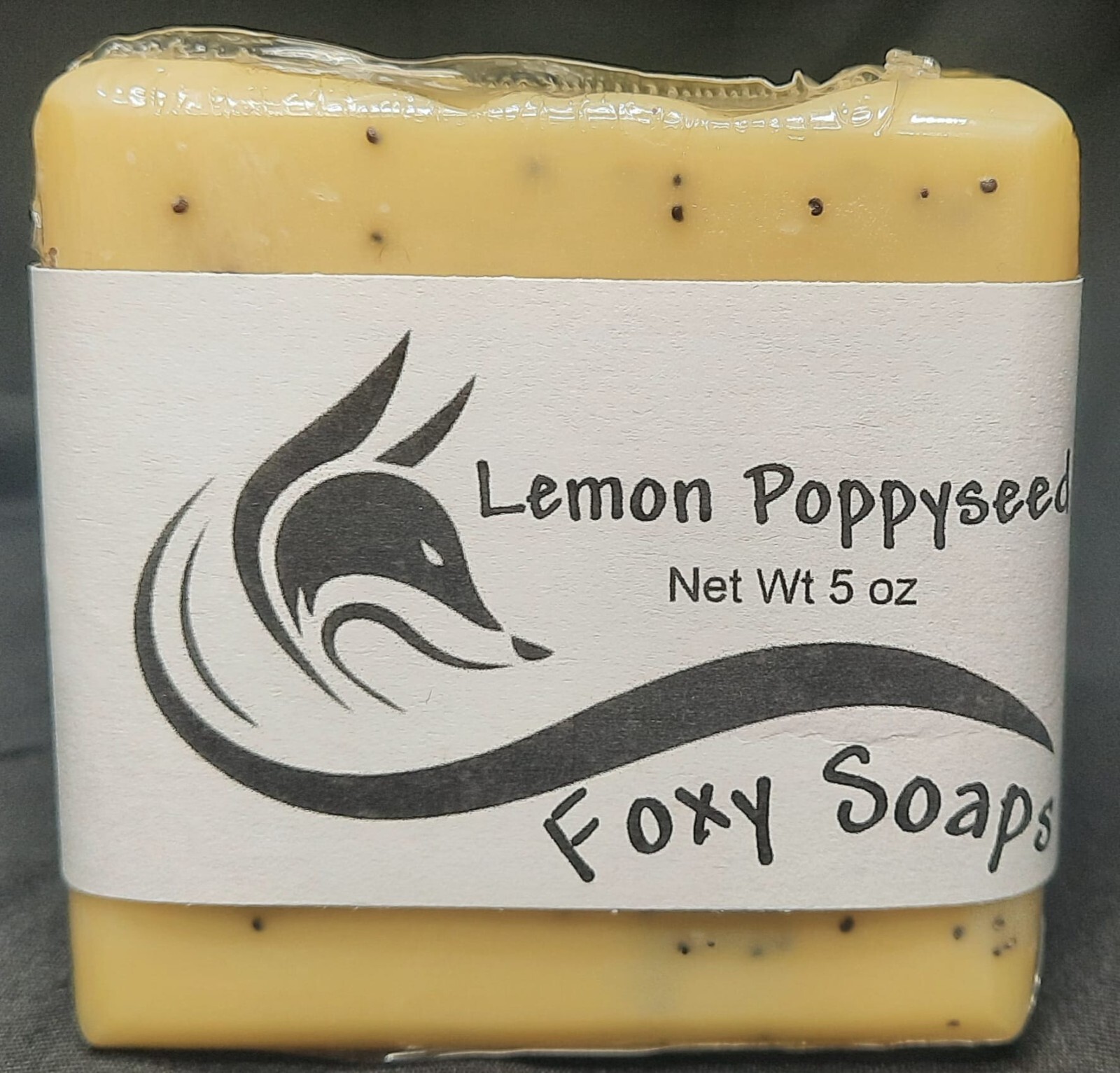 Lemon Poppyseed Grass-fed Tallow Homemade Artisan Soap
