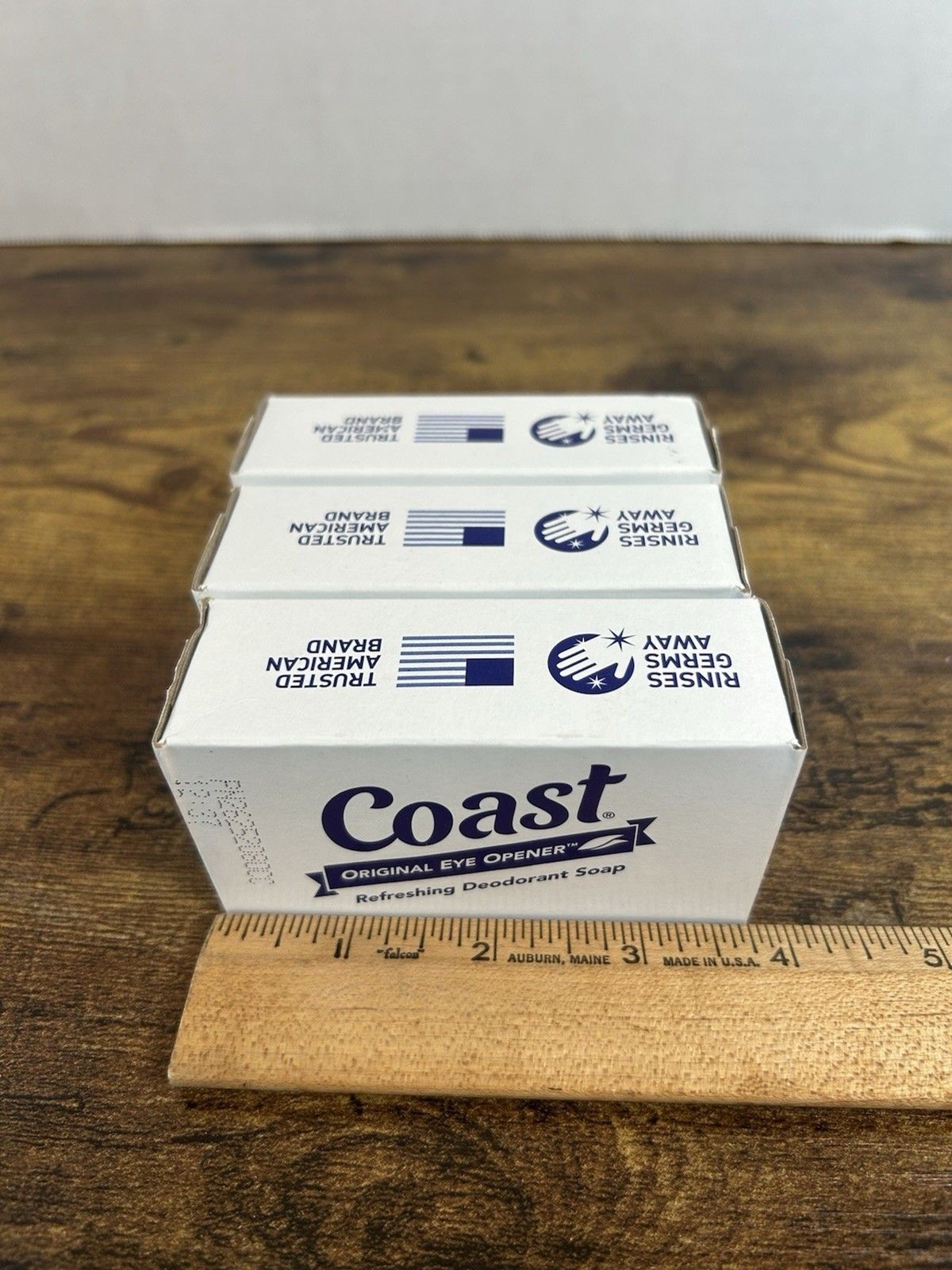 Coast Original Eye Opener Refreshing Deodorant Soap Lot of 3 Bars 3.2oz Each USA