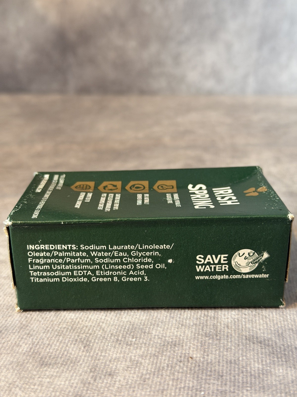 Irish Spring Original Clean 12HR Fresh Deodorant Soap 4 Oz (113g)