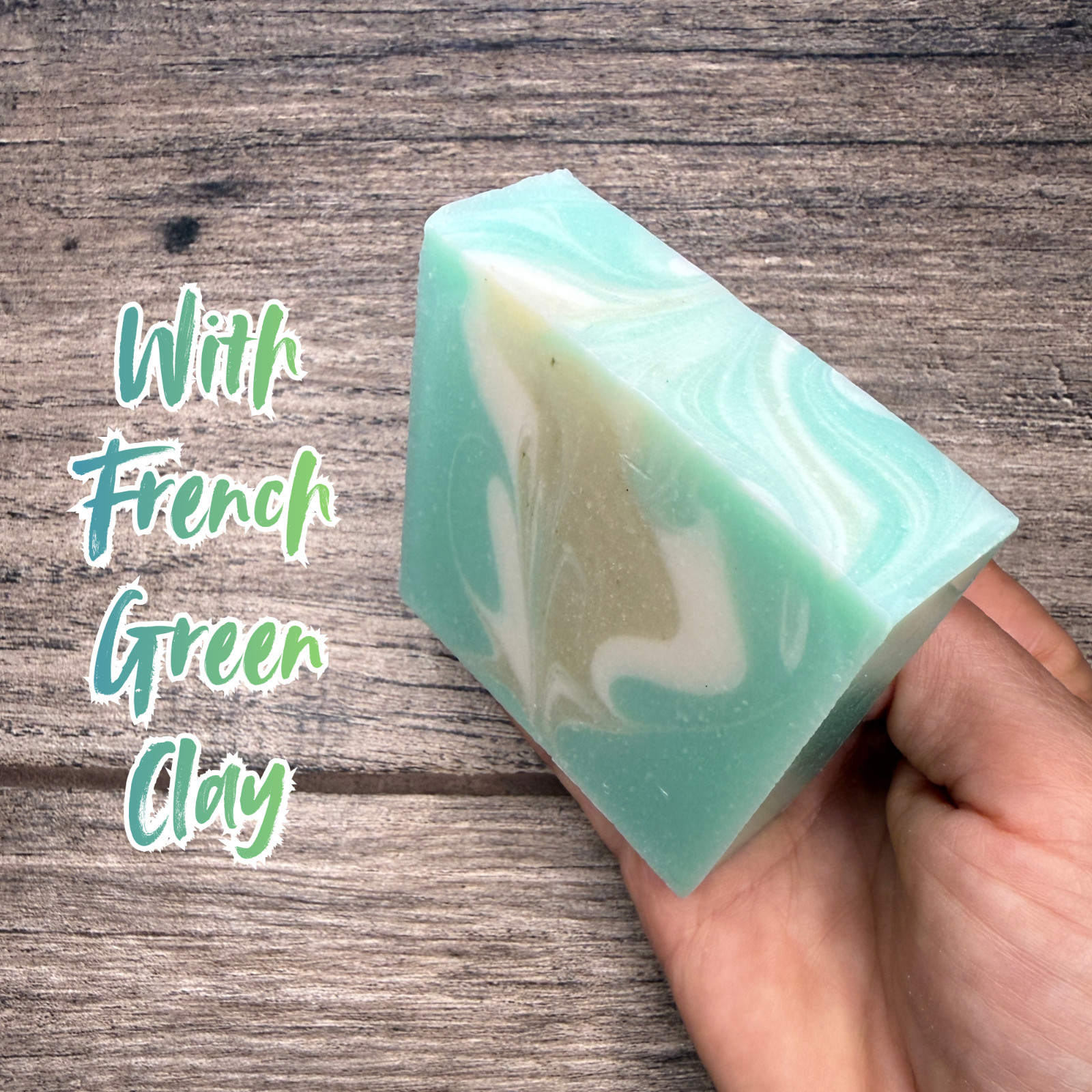 Handmade Cucumber Mint Soap Bar with Grass Fed Beef Tallow