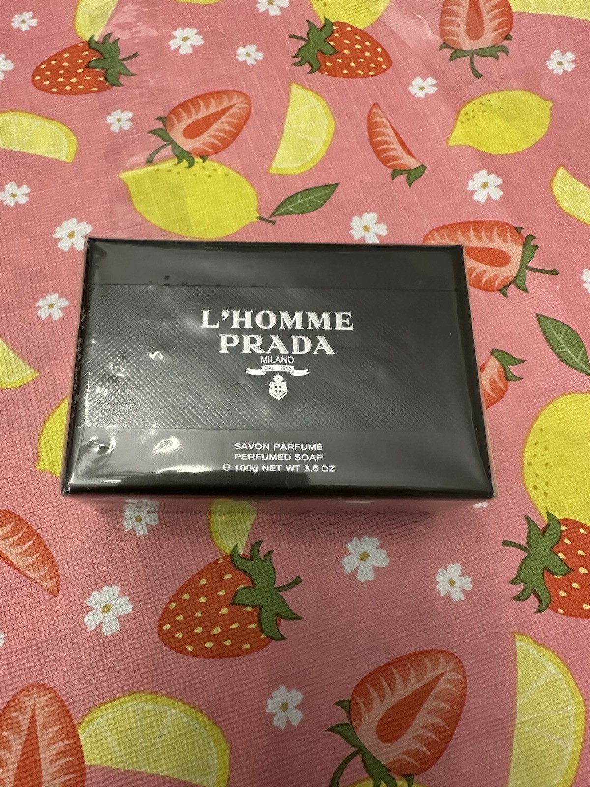 L’Homme PRADA SOAP 3.5 oz RARE NIB New in box