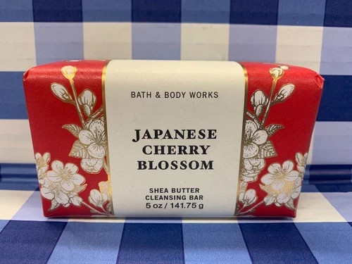 2pk JAPANESE CHERRY BLOSSOM Shea Butter Cleansing Bar Soap by Bath & Body Works