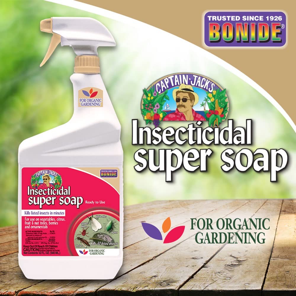 Bonide Captain Jack’s Insecticidal Super Soap 32 oz Ready to Use Spray For