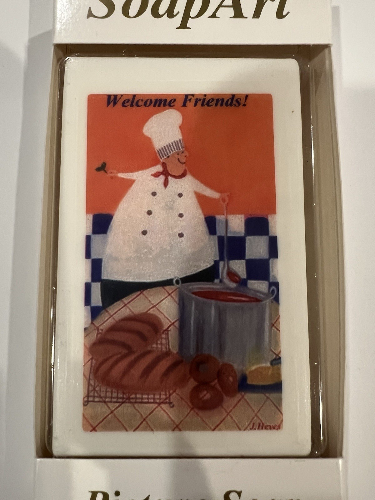 Soap Art Picture Lot Of 8 Bars Chef Cooking Dancing Wine Baking Welcome Home