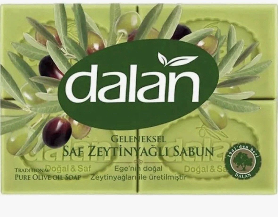 Dalan Geleneksel Olive Oil Soap Bar Traditional Olive Scent 4x150g (600g)