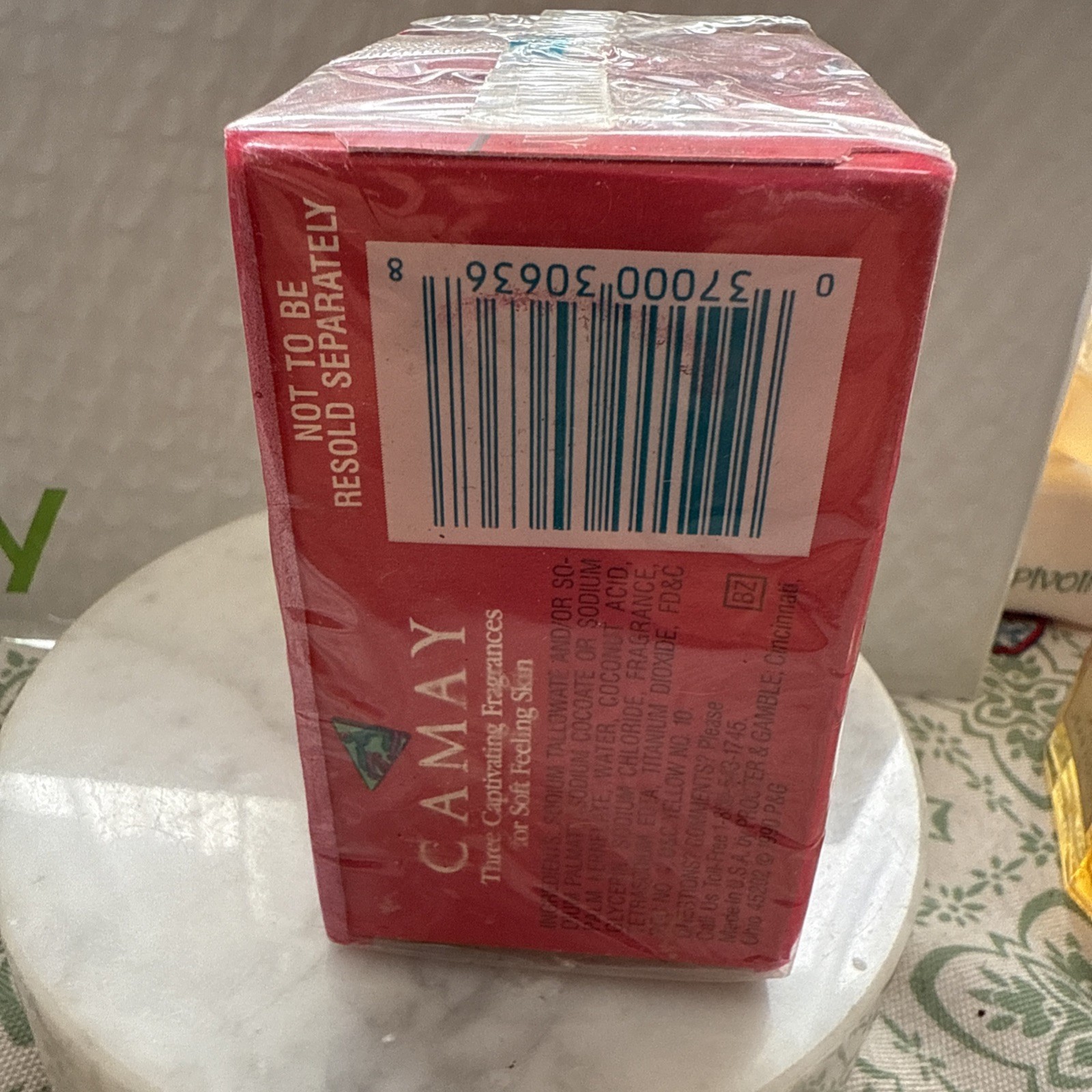 1990 Vintage 2 pack Camay Classic Pink Bar Soap 4.5oz Each Sealed Package RARE