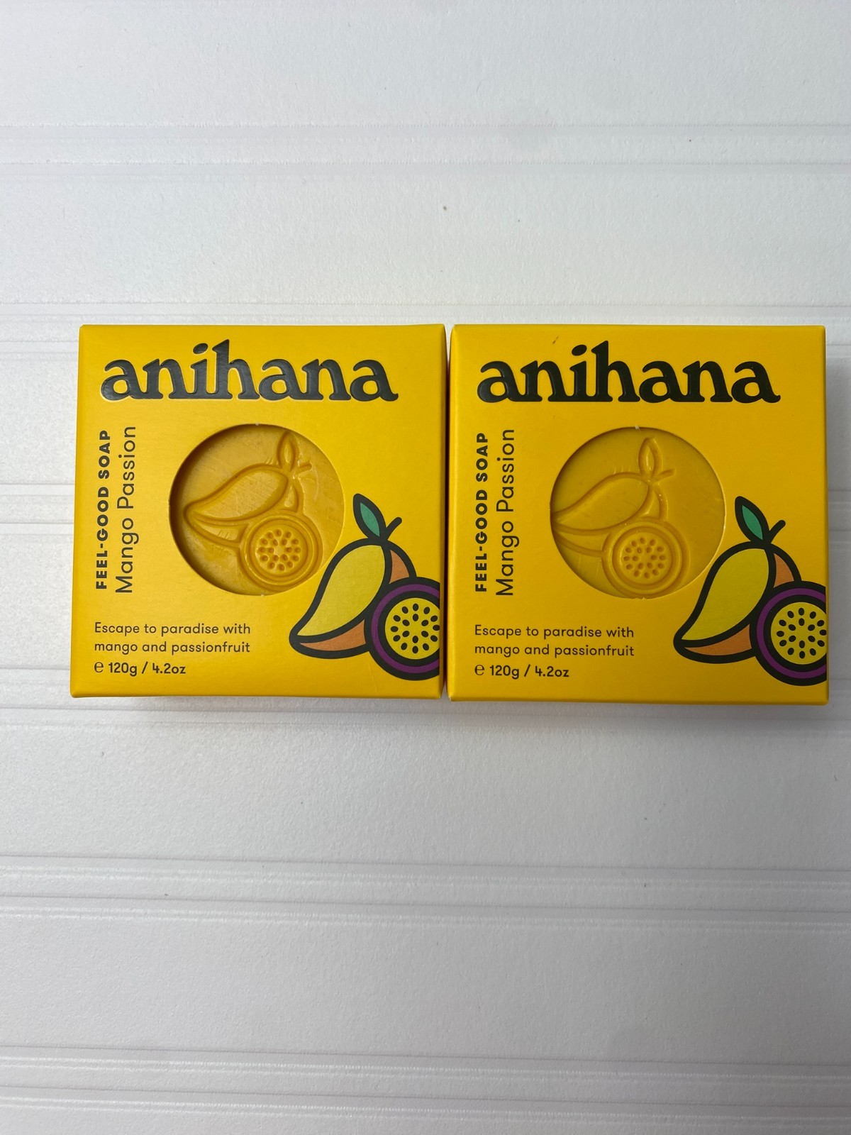 Anihana Feel-Good Soap Mango Passion for All Skin Types 4.2oz (Qty-2)