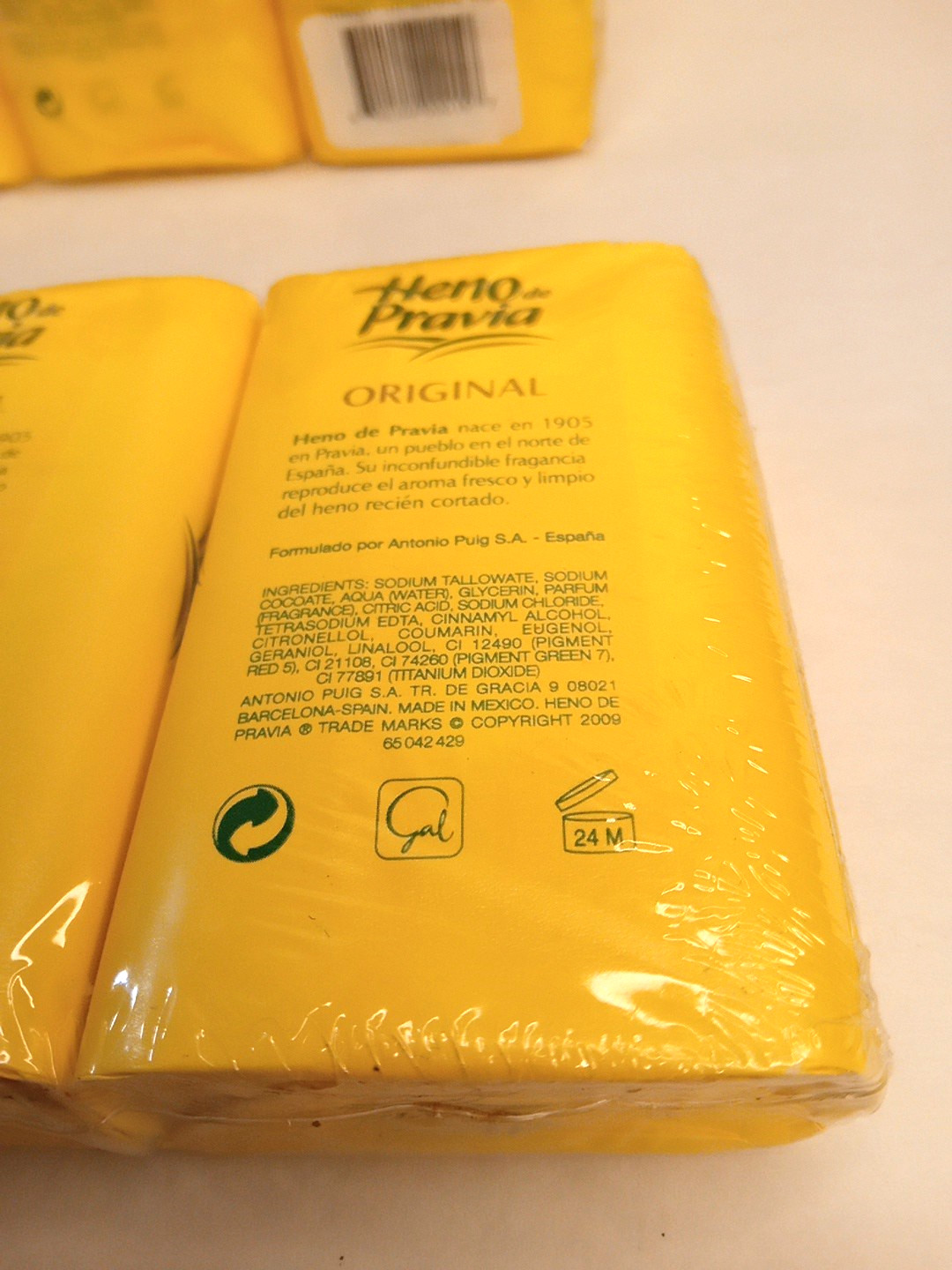 Heno de Pravia Natural Bath Soap 15 bars each 4 oz made in mexico
