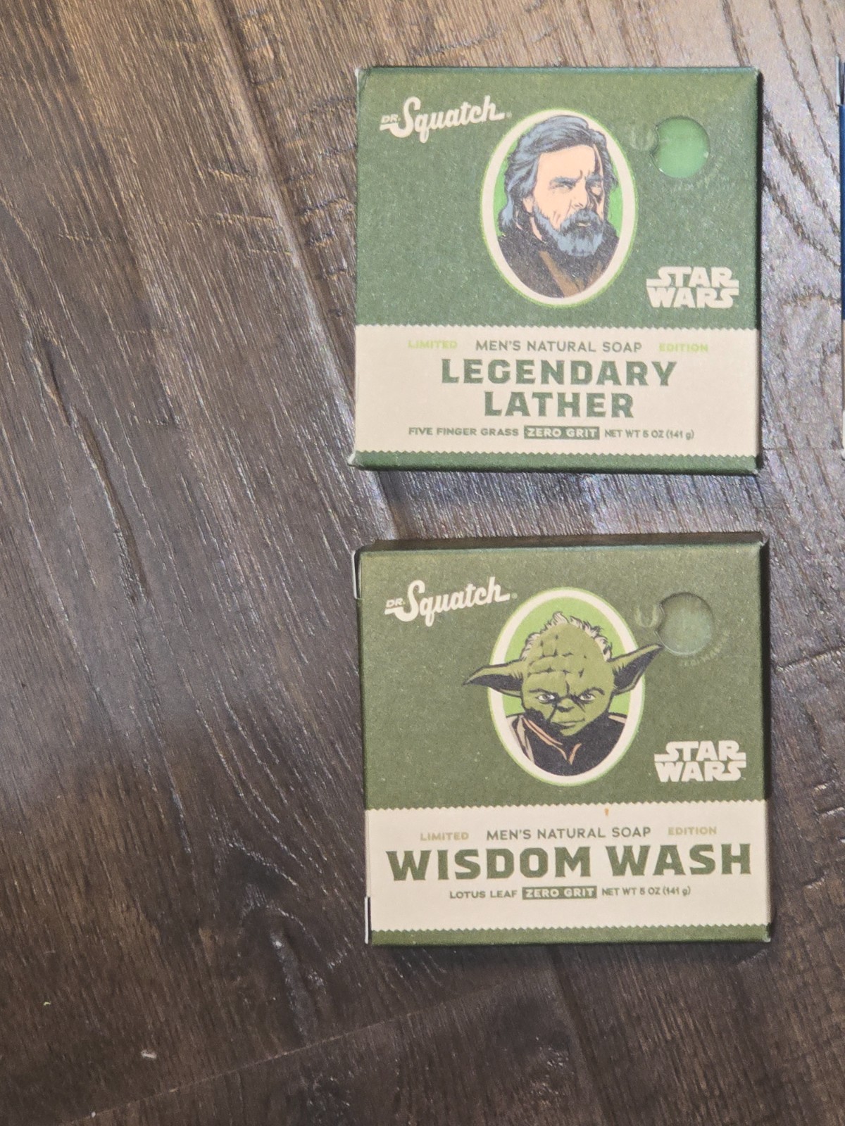 LOT of 4 Squatch STAR WARS soap Legendary Wisdom Hope Dark Side New Set