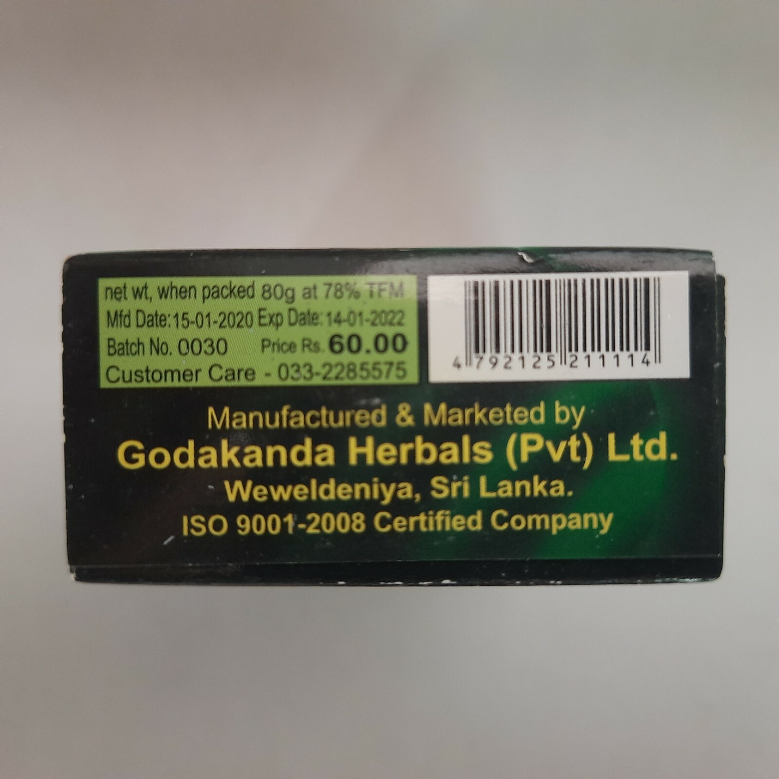 Vendol Venivel Ceylon Herbal Soap Natural Secret Beauty Soap Acne Softening Skin