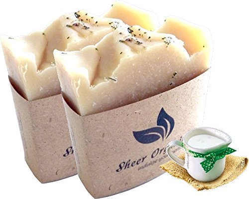 Sheer Organix Luxury Rejuvenative Handmade Herbal Soap 3.52 oz, (2 Pack) Kefir