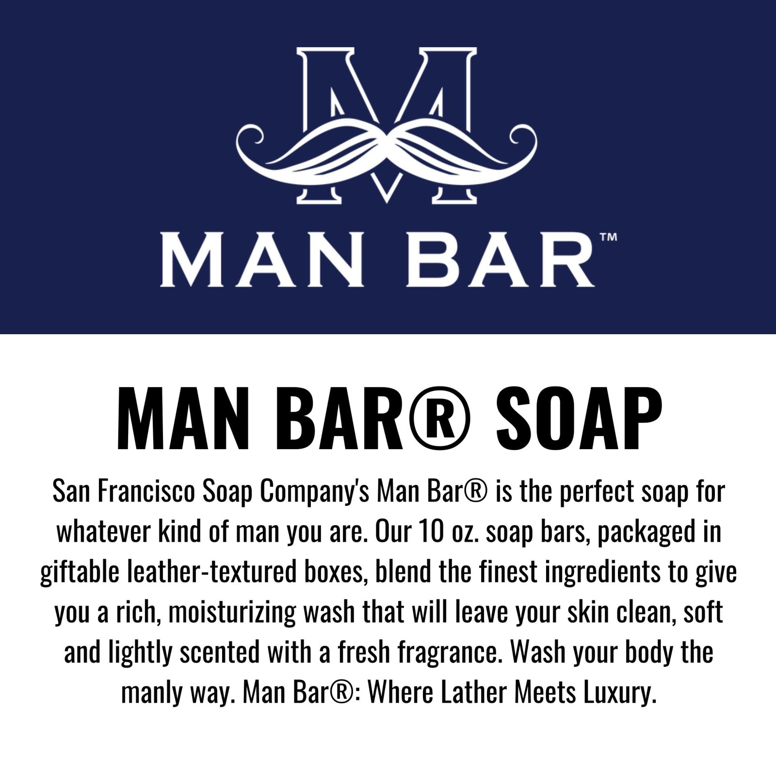 San Francisco Soap Company The Man Collection Set Bar Soap Body Wash