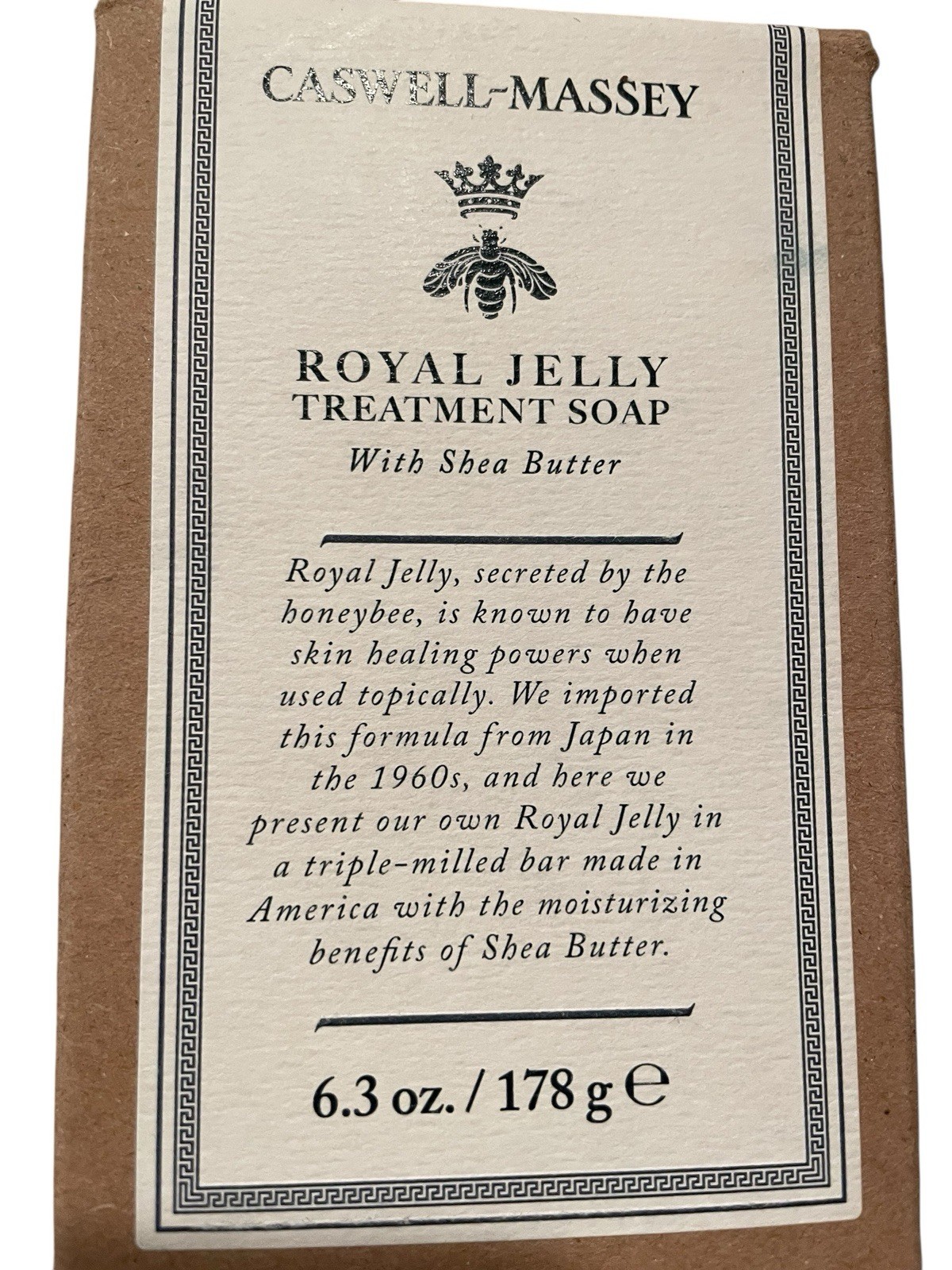 New Sealed in Box Caswell Massey Royal Jelly Treatment Soap Bar Shea Butter USA