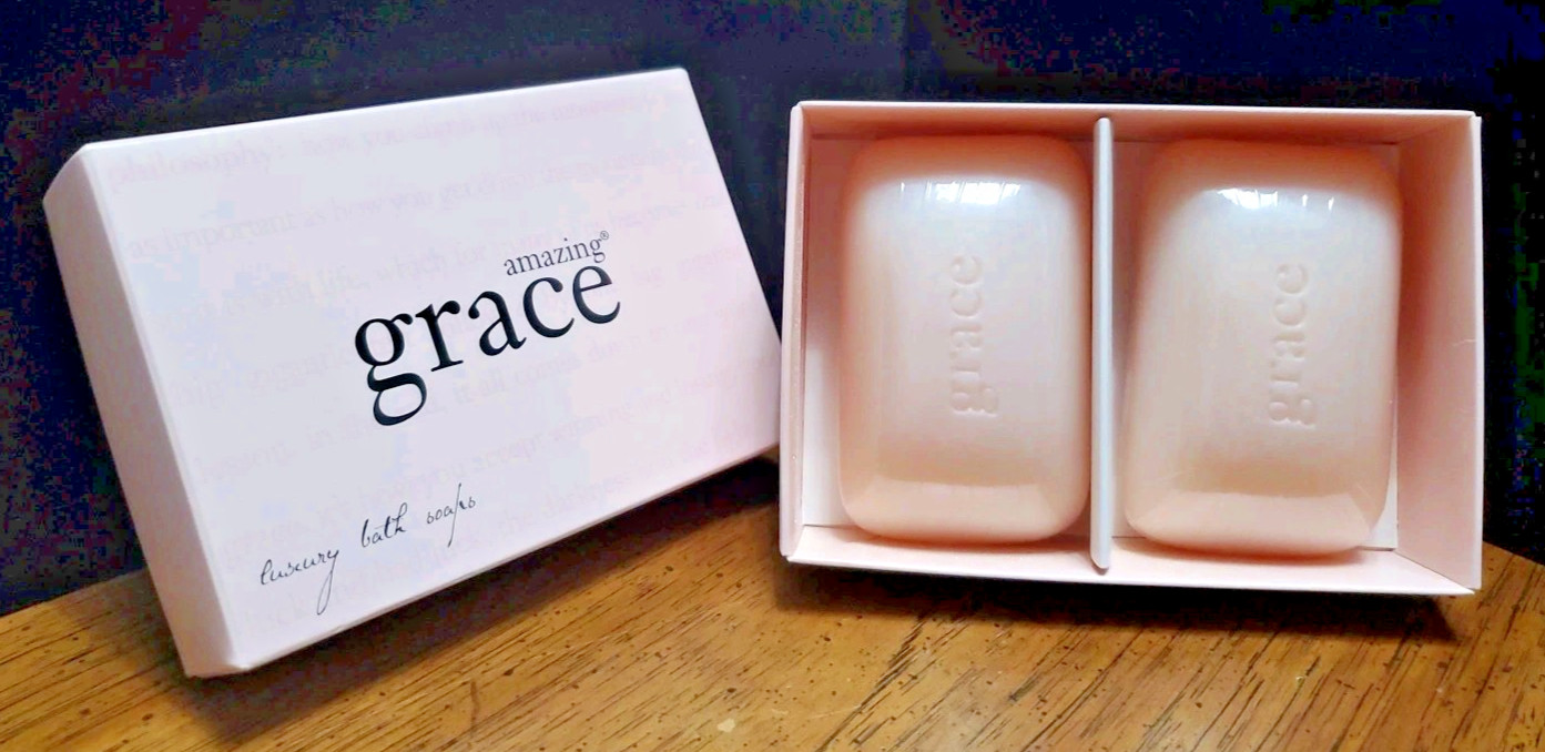 Philosophy Amazing Grace Bar Soap Duo 5 oz. each – Original Formula Sealed Bars