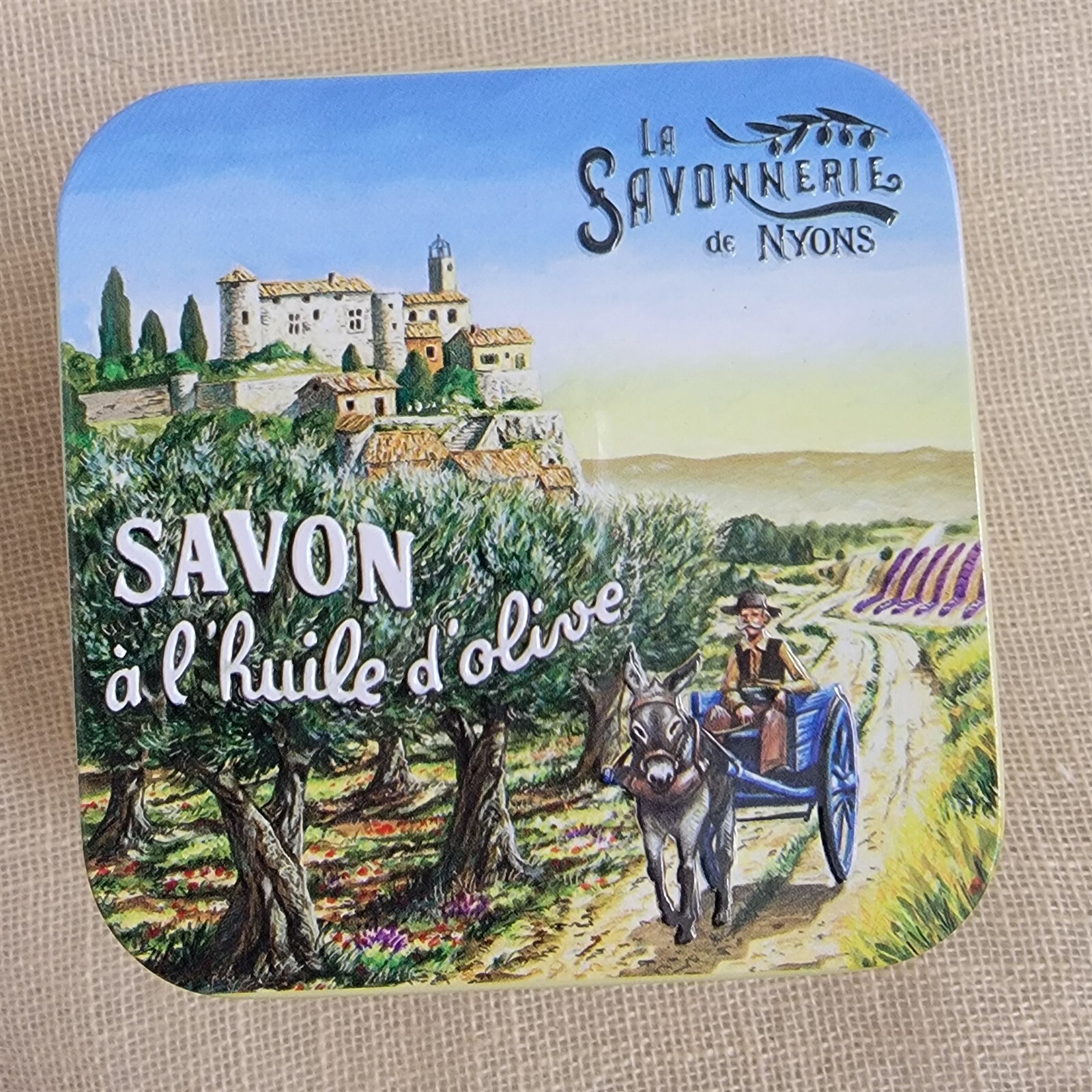 Victorian Trading La Savonnerie de Nyons Savon Lavender Soap Metal Tin 6C