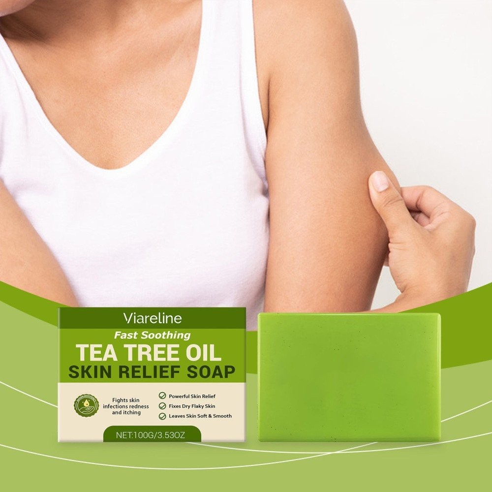 Relief Soap Bar, Loravey Tea Tree Oil Soap,Natural Soaps for Healthy Skin CW