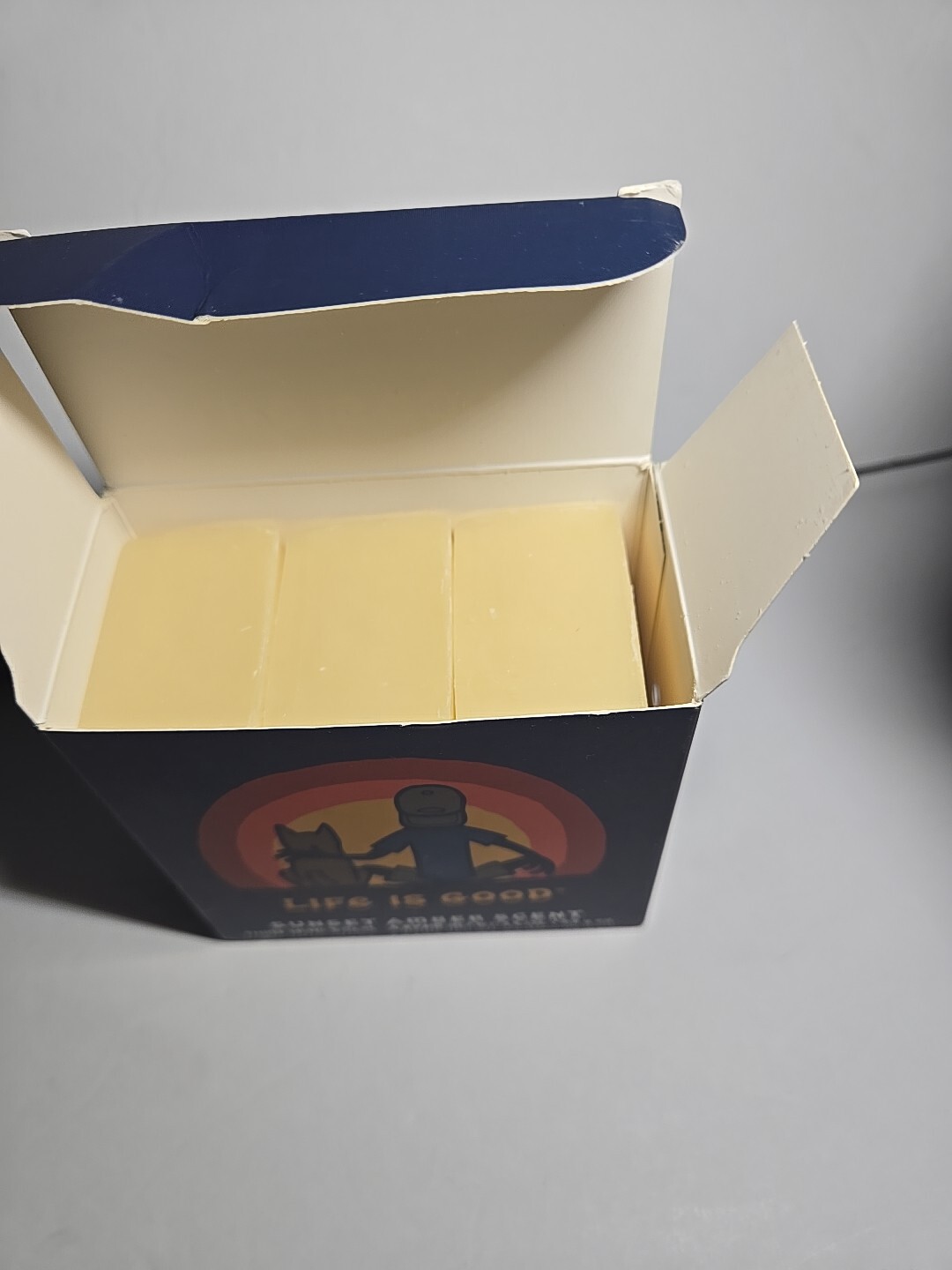 LIFE IS GOOD Men’s Bar Soap 3.5 oz – Sunset Amber Scent 3 Bars Made In The USA