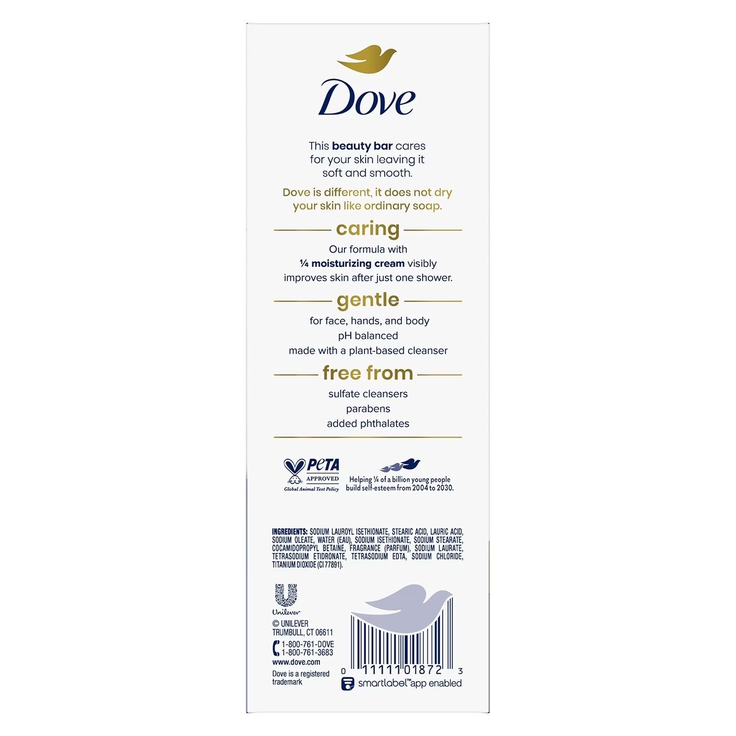 Dove Original Beauty Bar Soap 16 Count Moisturizing Cream 3.75 oz Sealed Pack