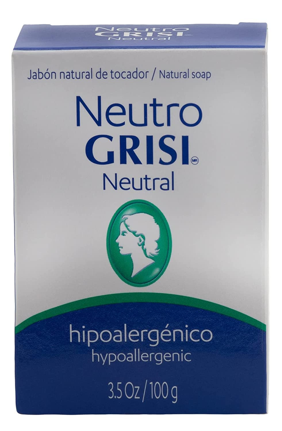 Grisi Neutral Soap Pack of 6 Hypoallergenic Makeup Remover for Sensitive Skin