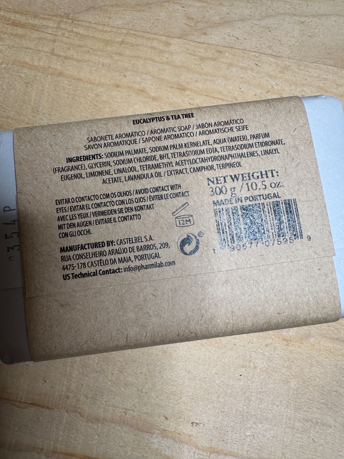 Casa Dos Aromas | Triple Milled Soap | 10.5 OZ | Made in Portugal