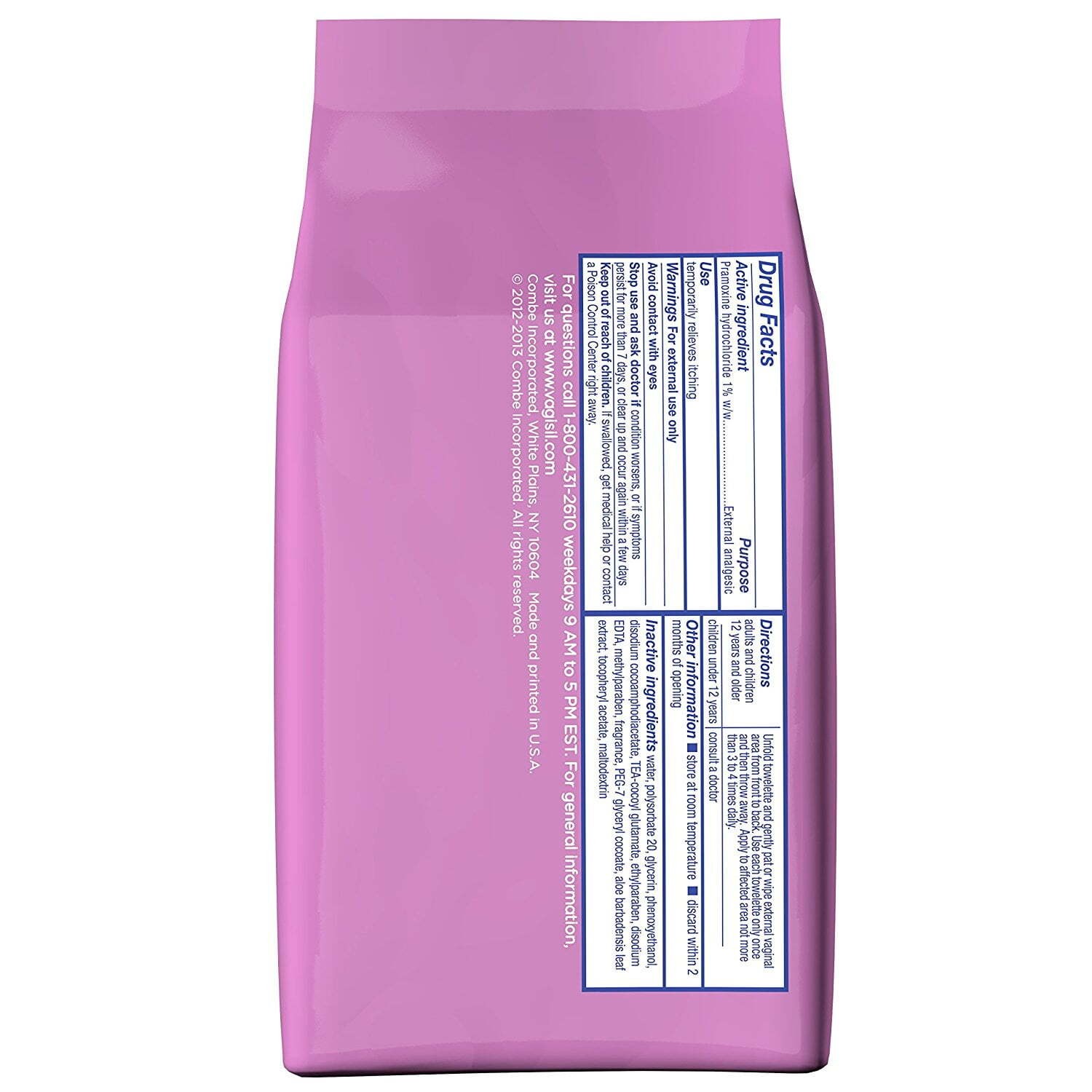 Vagisil Anti Itch Medicated Wipes Maximum Strength Instant Relief Gentle 20ct