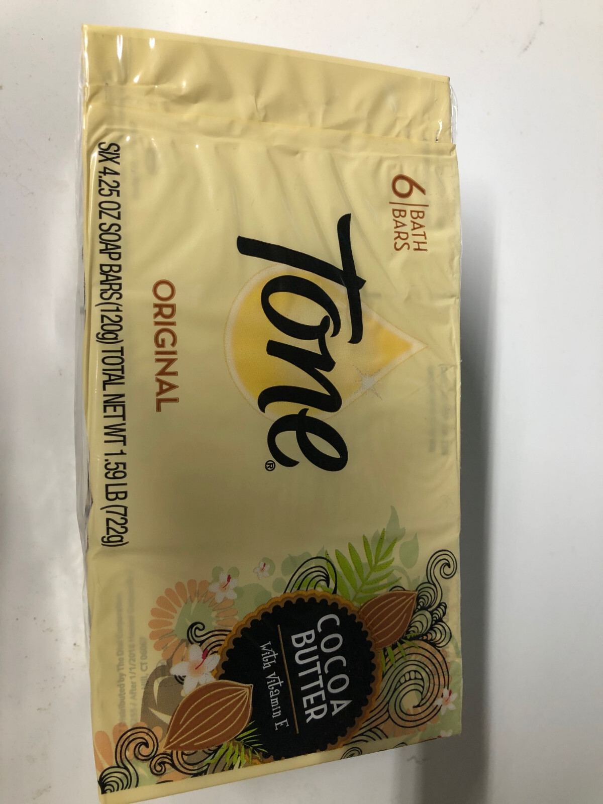 Tone Cocoa Butter 4.25oz Original Bar Soap – 6 Count