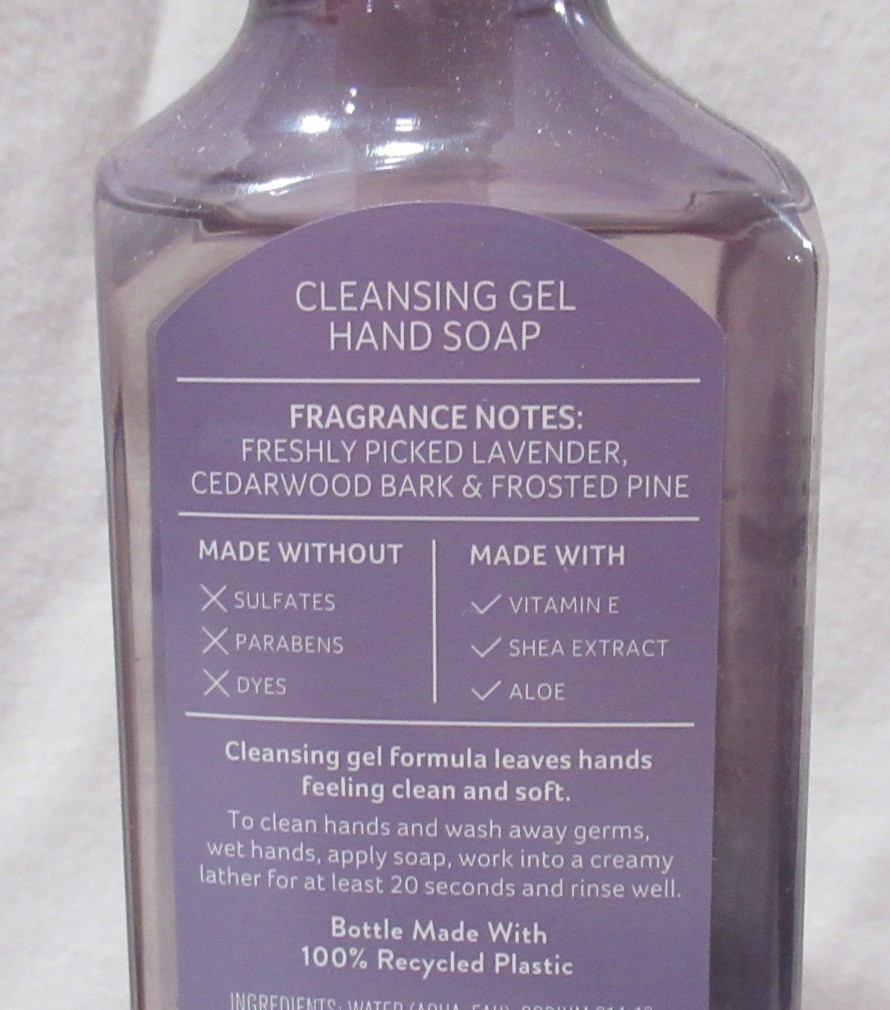 Bath & Body Works Cleansing Gel Hand Soap Lot Set of 2 LAVENDER & PINE