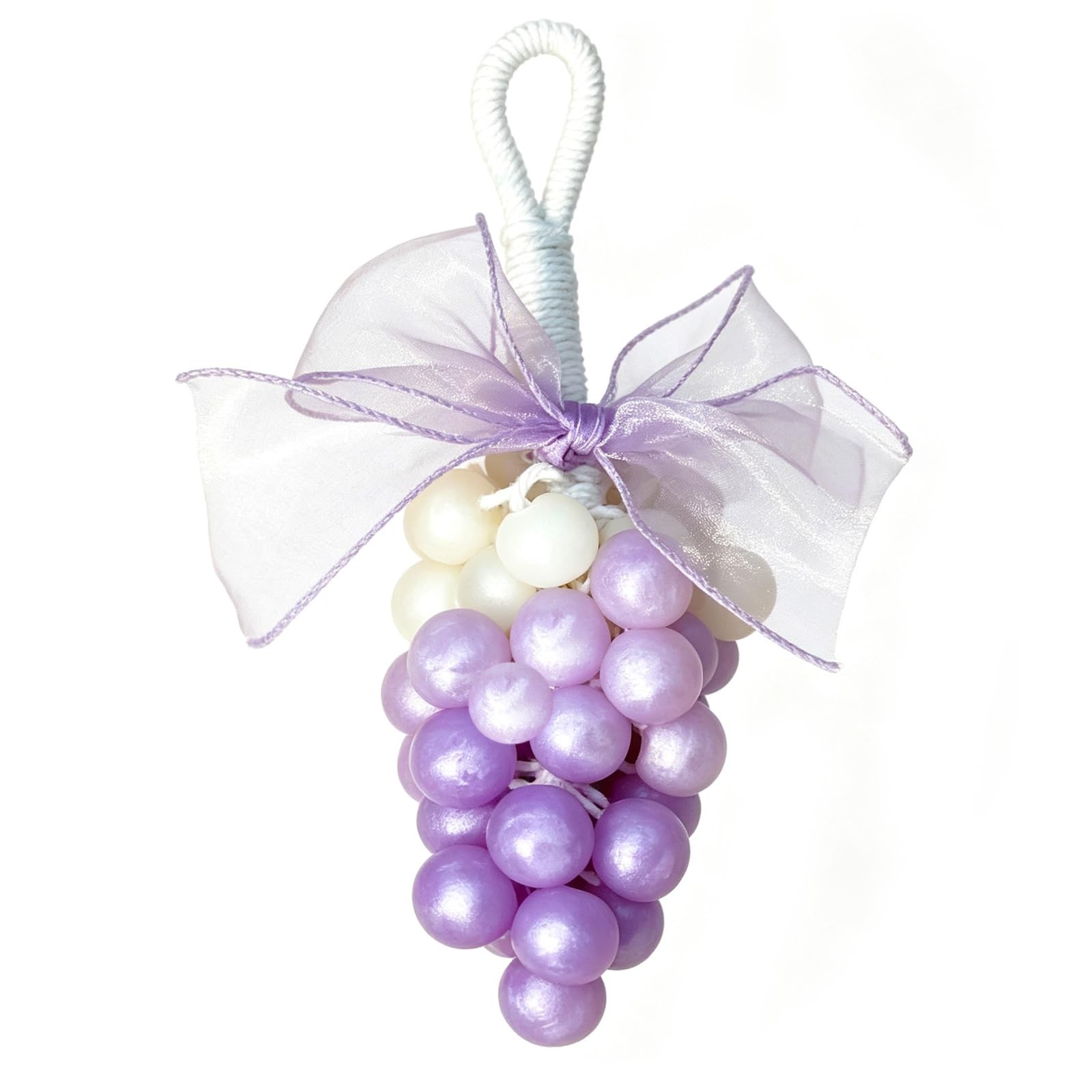TMOMYISS Colorful Grape Soap on Rope Cute 1 Ounce (Pack of 1), purple-white