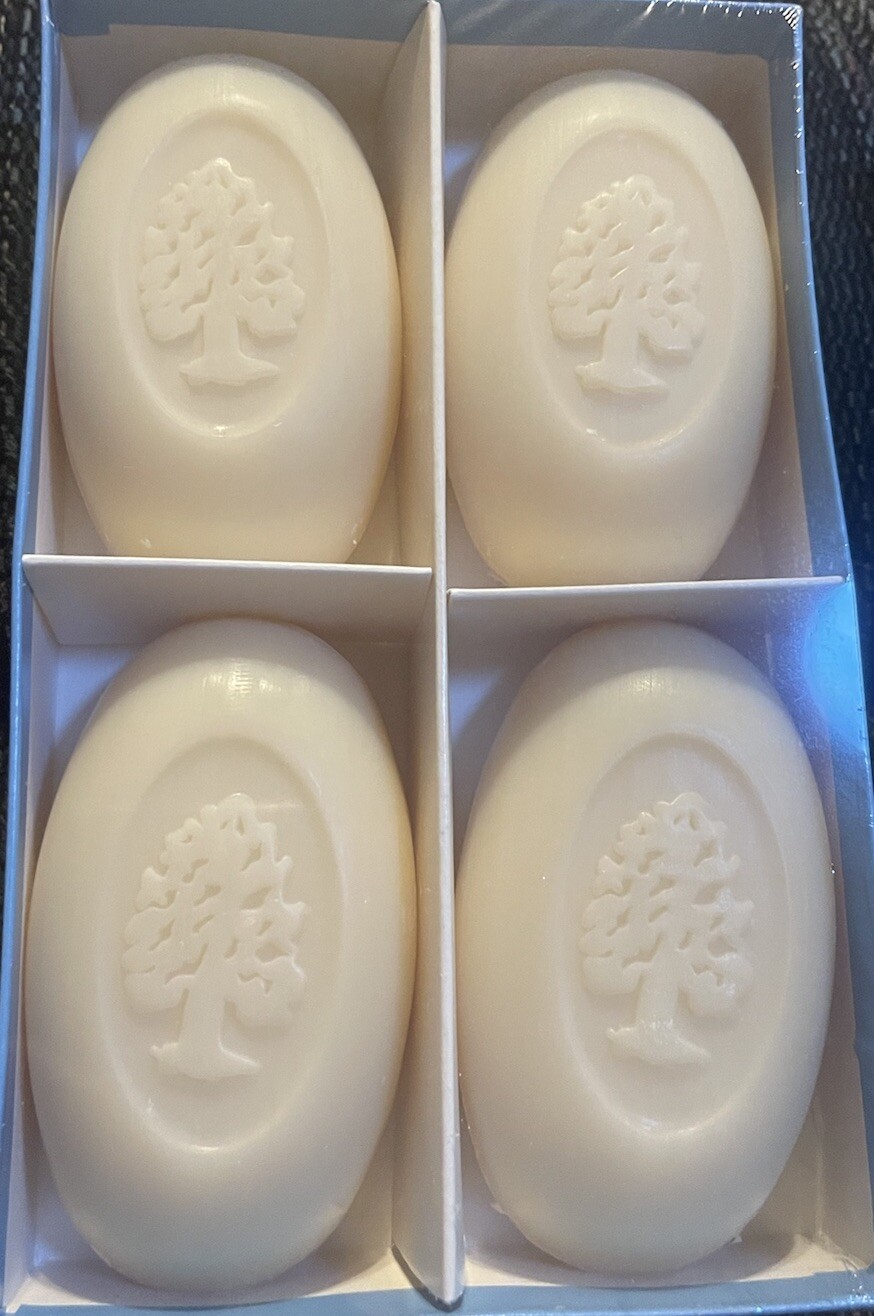 Olivia Care Bath & Body Bar Orange Blossom Soap 4 Pack Box Natural Olive Oil