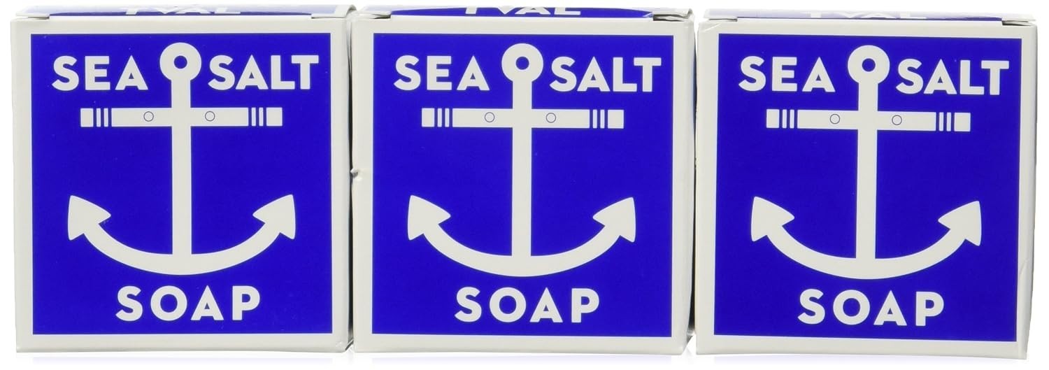 Sea Salt Soap Set by , 4.3 Ounce Pack of 3