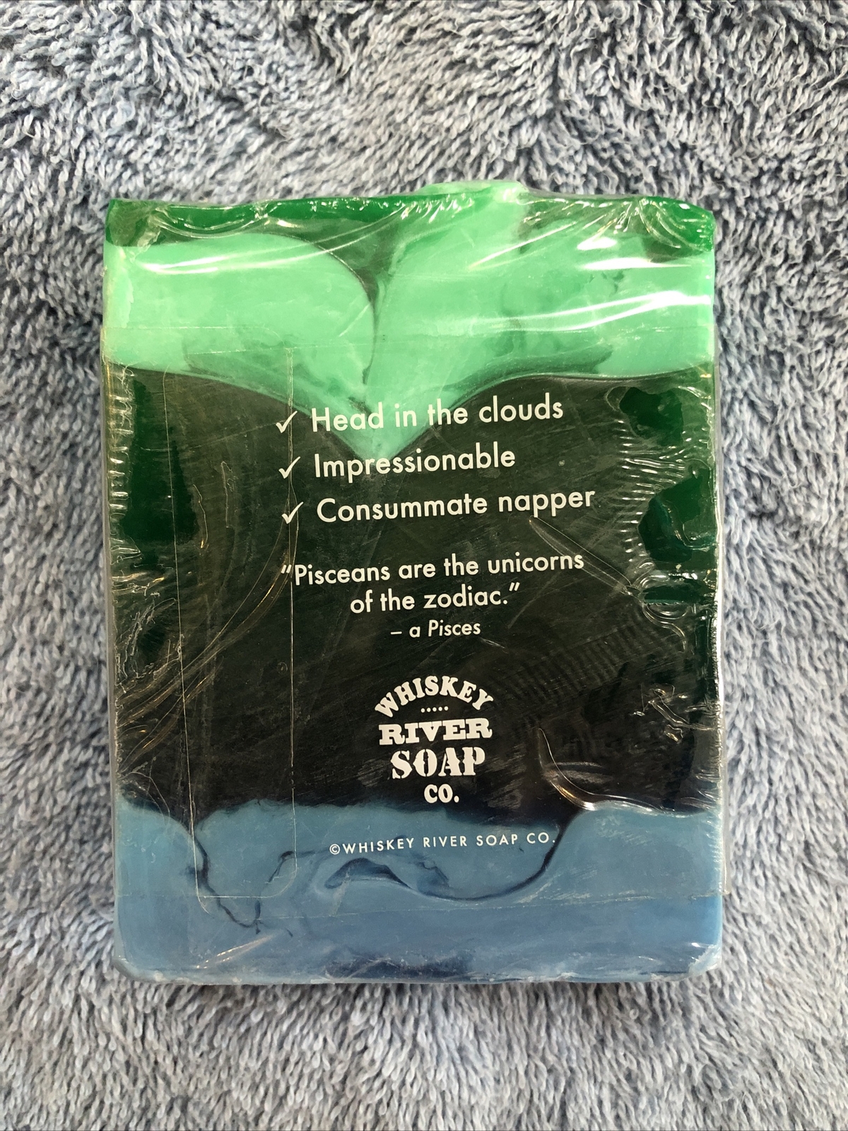 New Pisces Whiskey River 6 oz Bar Soap