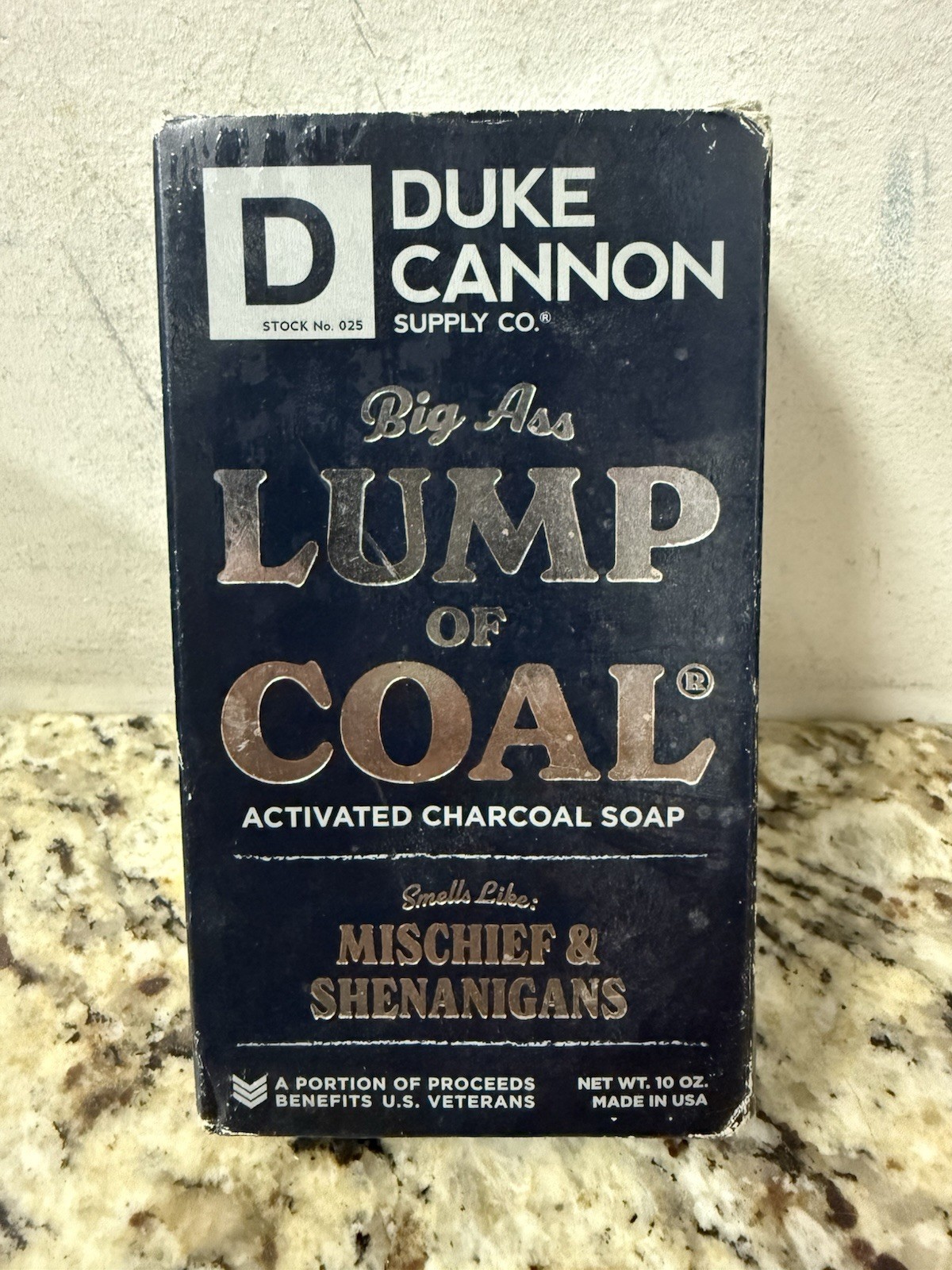 Duke Cannon Big Ass Lump Of Coal Bar Soap 10 oz Activated Charcoal New