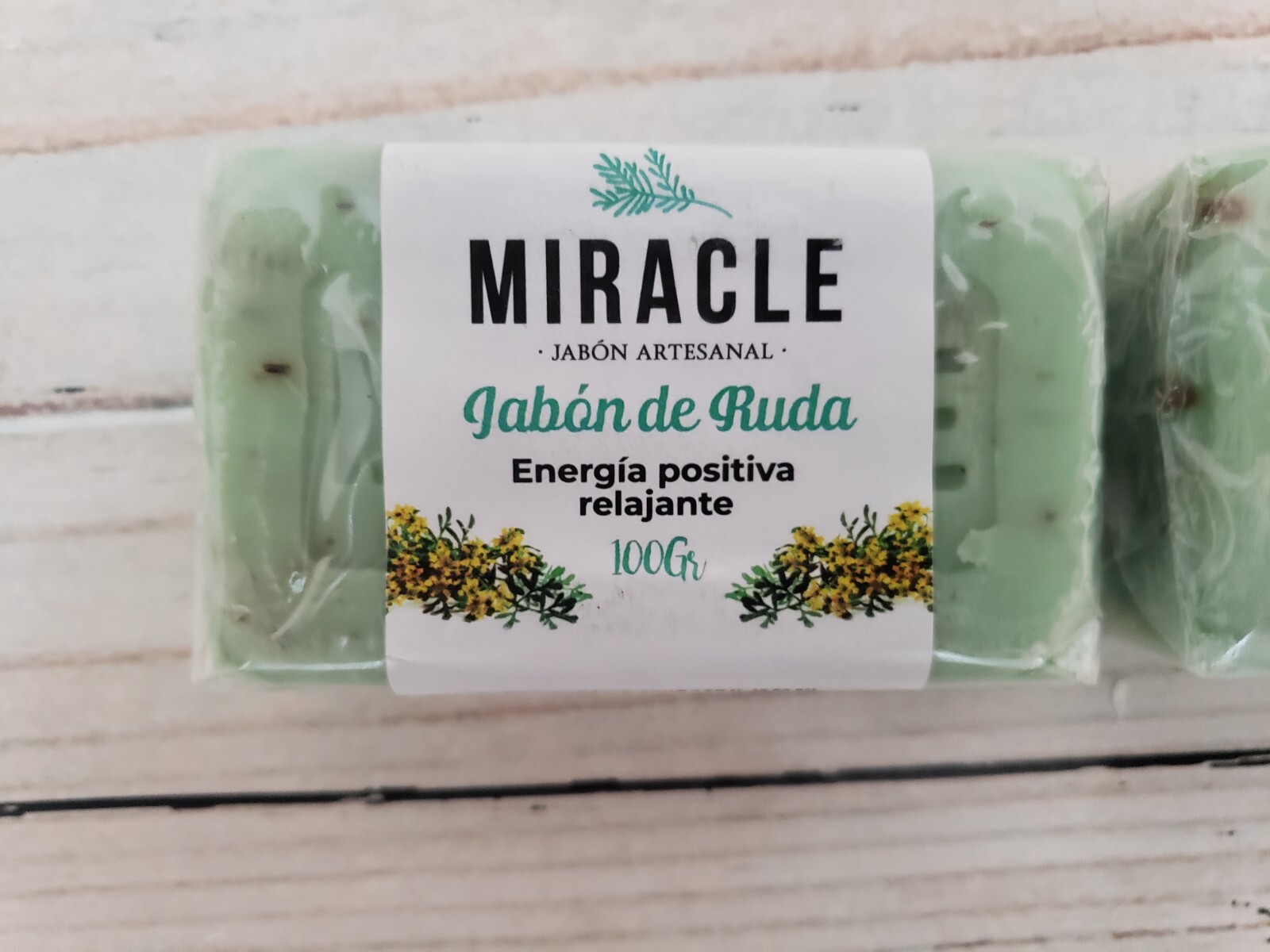 Jabon de Ruda – Jabon Artesanal – Energia Positiva Relajante 100gr. 2 Pack- Soap