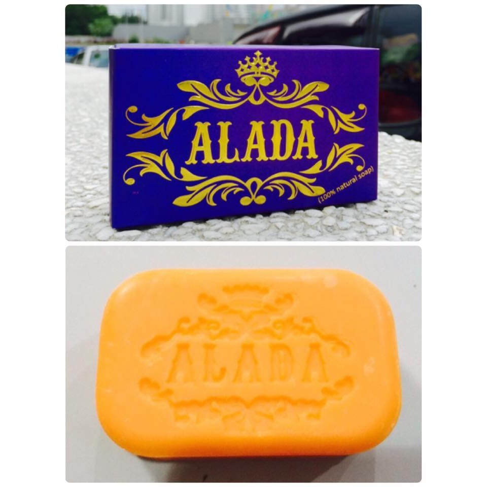 ็Hot Alada Whitening Brightening Soap Naturally Natural Extract Face & Body 160G