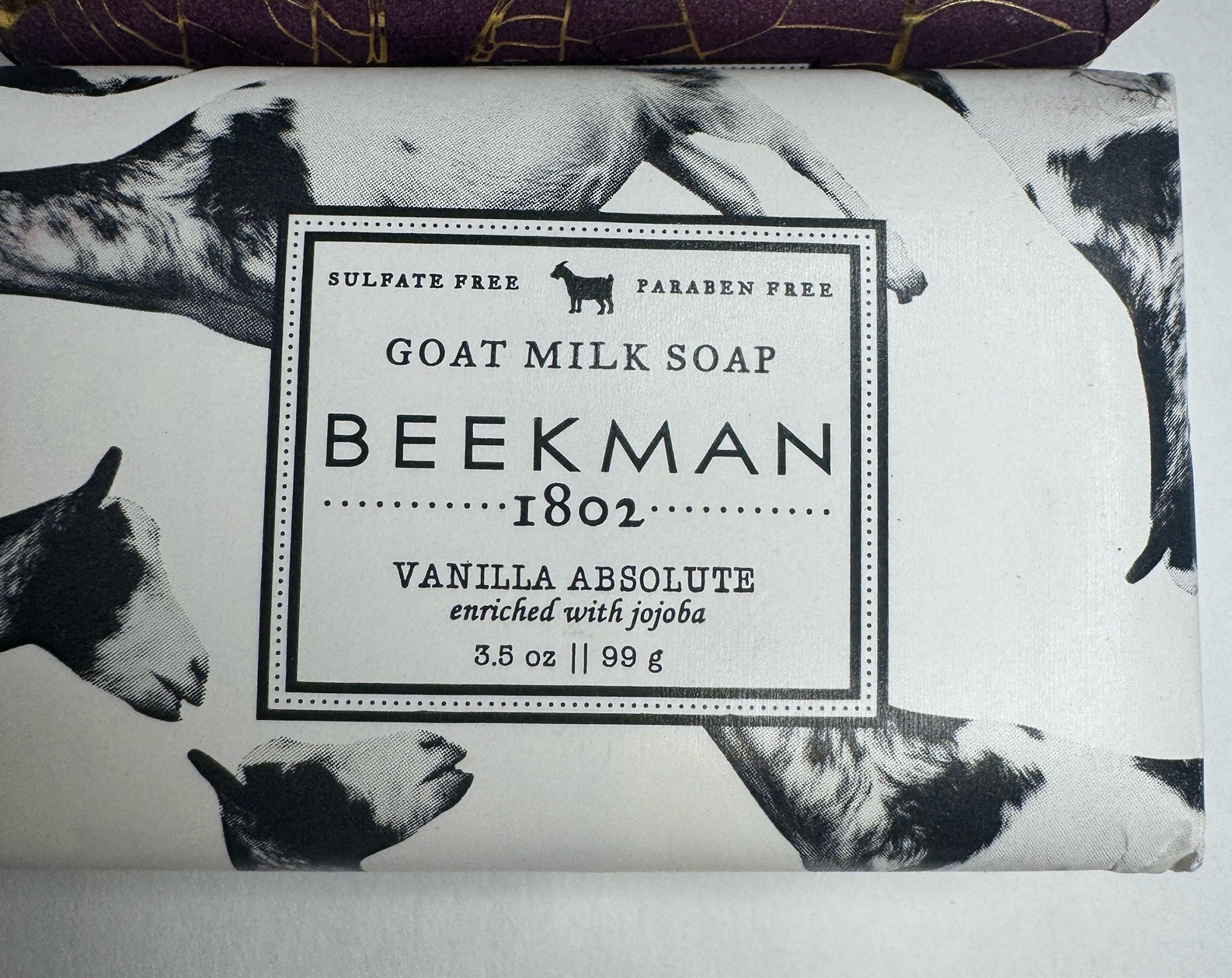 Beekman 1802 Goat Milk 3 Bars Soap VANILLA ABSOLUTE, FIG LEAF, FRAGRANCE FREE
