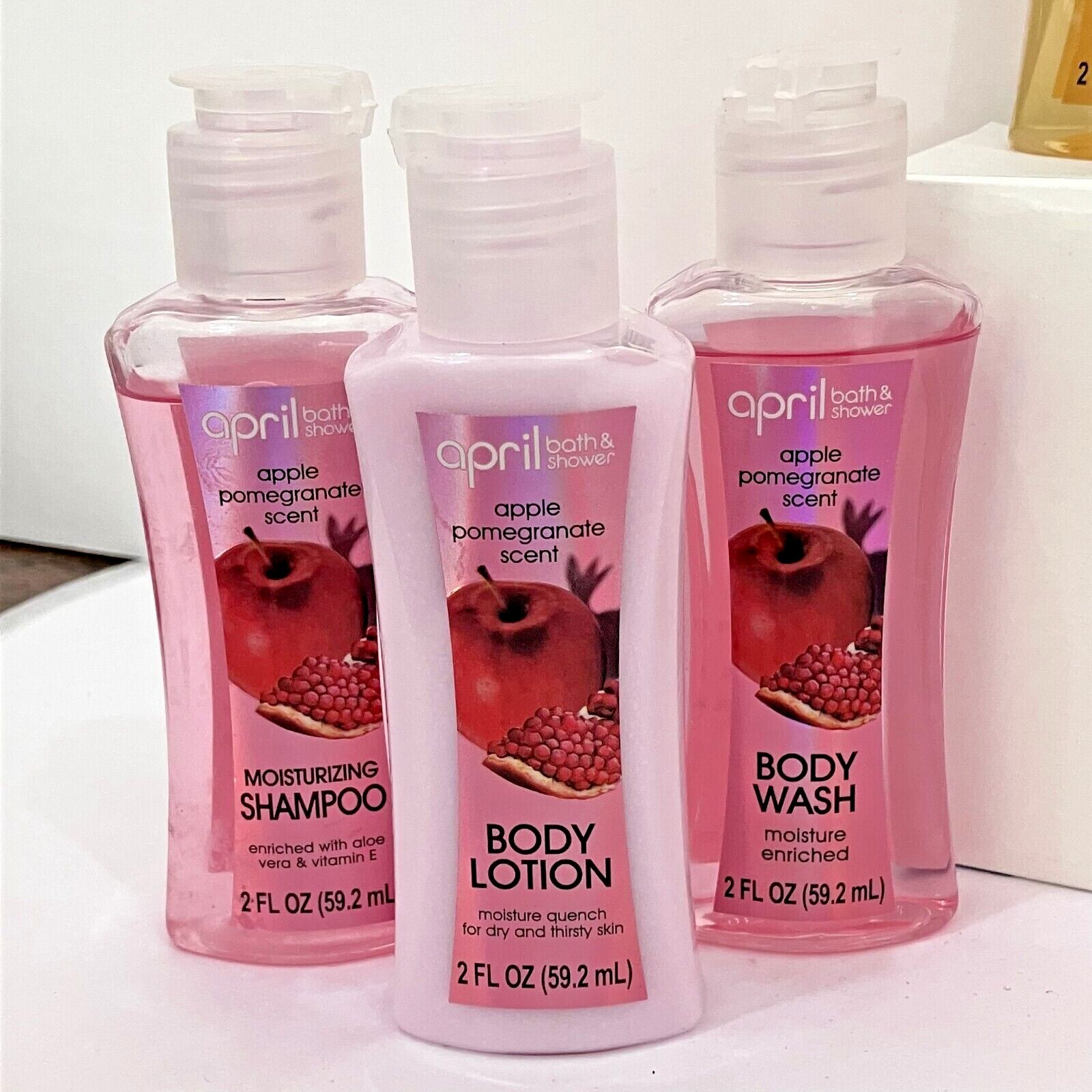 Ladies Scented Toiletries-Travel Size-Travel Kit-Body Wash- Lotion-Shampoo-Gift