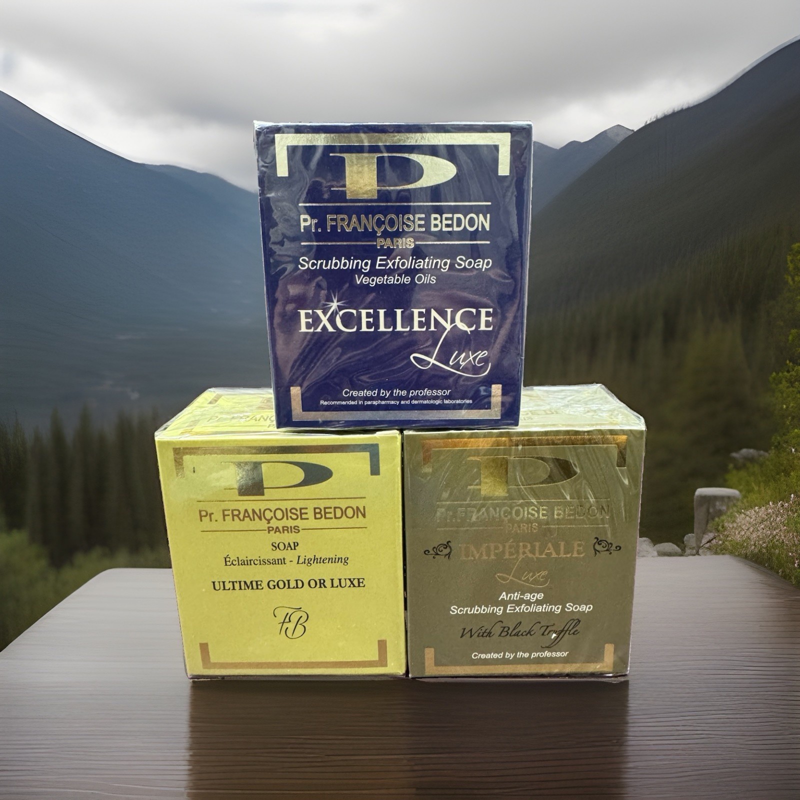 [Pack Of 3] Pr. Francoise Bedon Luxe Soap: Excellence Impériale Gold, 200g Each