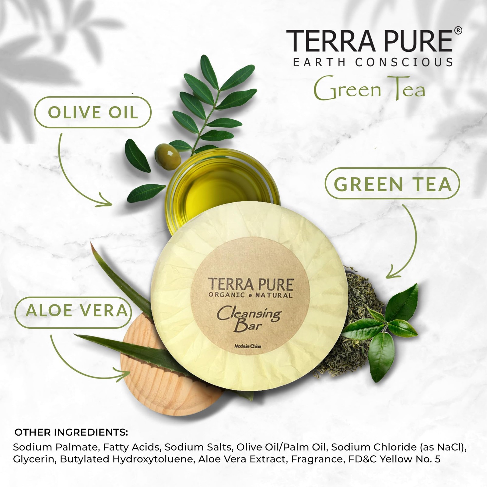 Terra Pure Travel Size Hotel Bar Soap 100 Count 0.6 Oz Body Bars Guest