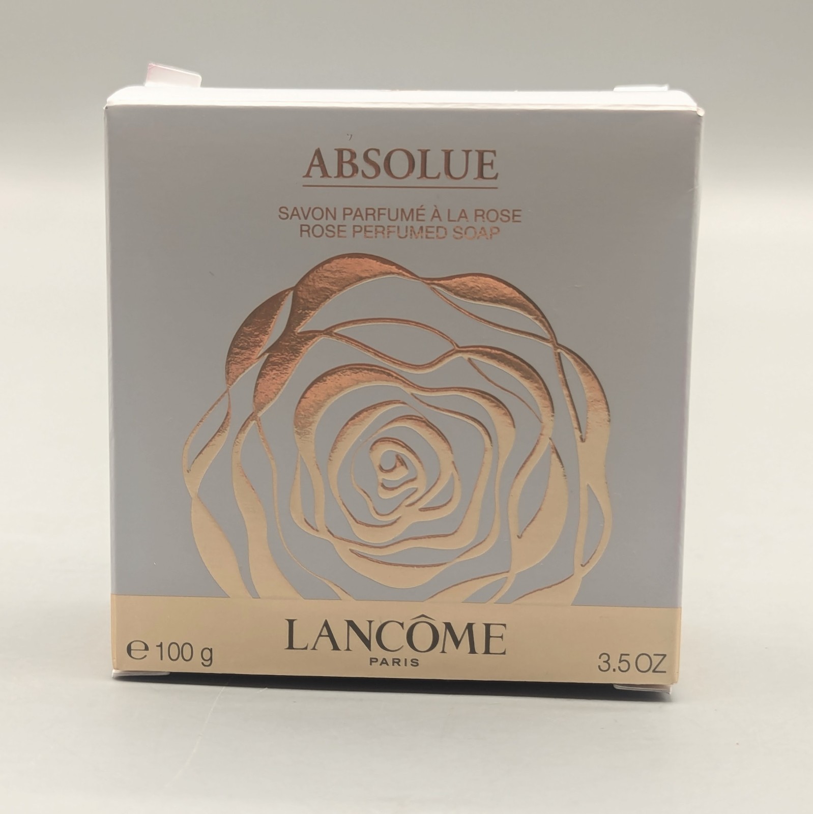 New Lancome Paris Absolue Rose Perfumed Soap 3.5oz 100g