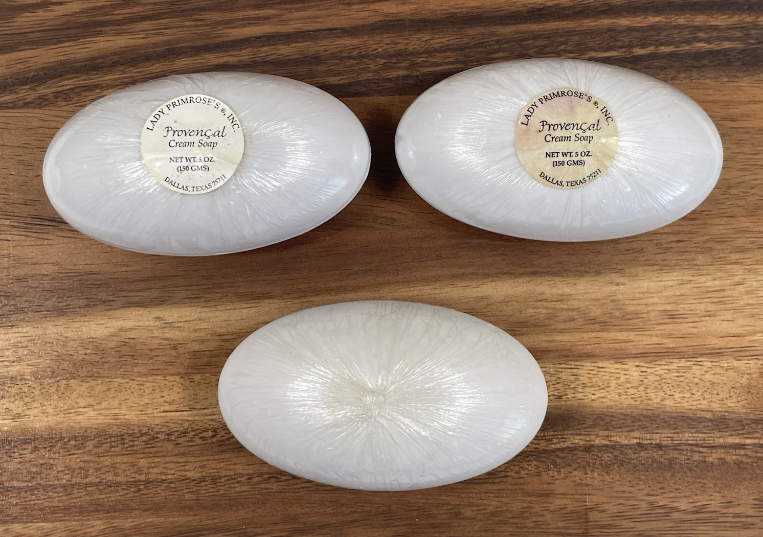 New Lady Primrose Provencal Cream Lavender Luxury Bar Bath Soap (3) 5 oz Bars
