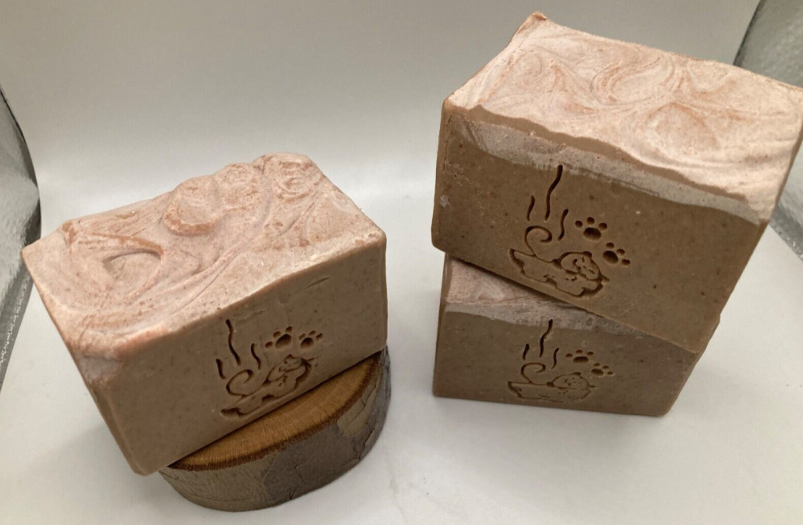 Natural Jumbo Unscented Rice Milk & Aloe Vera Soap Bars, Lot 3 Bars