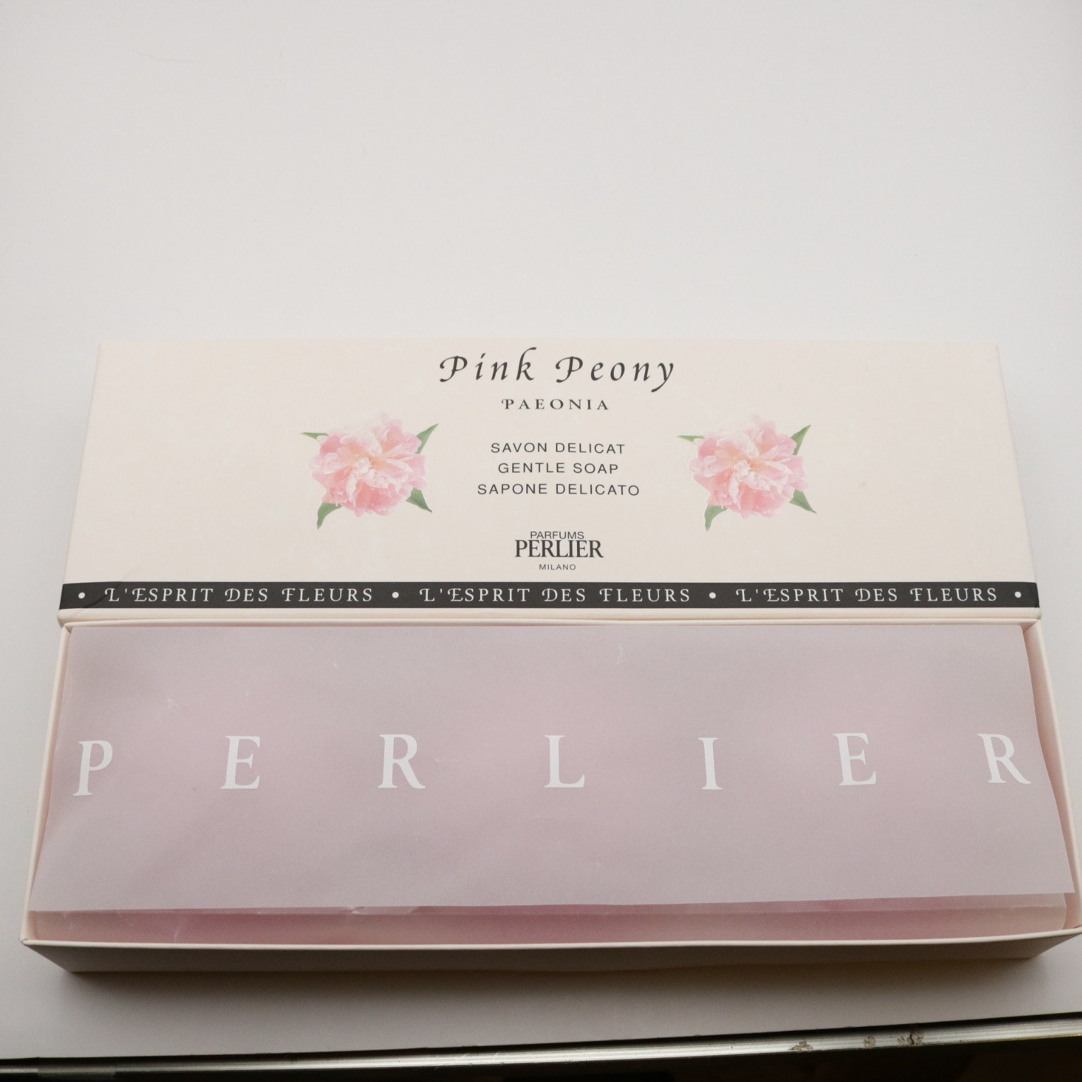 Perlier Pink Peony Gentle Soap Bars 4.4 oz ea NIOB Sealed 3 Pack