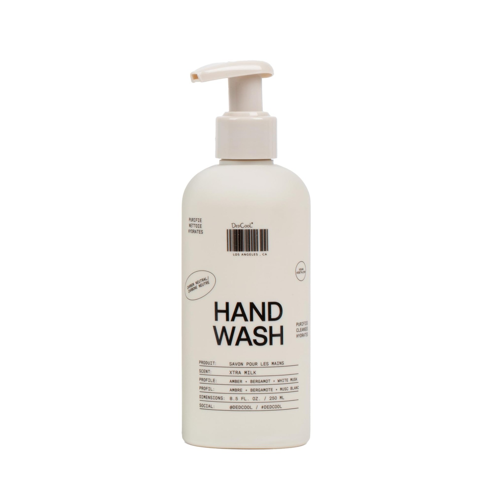 DedCool Hand Wash | Xtra Milk | Squalane, Aloe & 8.5 Fl Oz (Pack of 1)